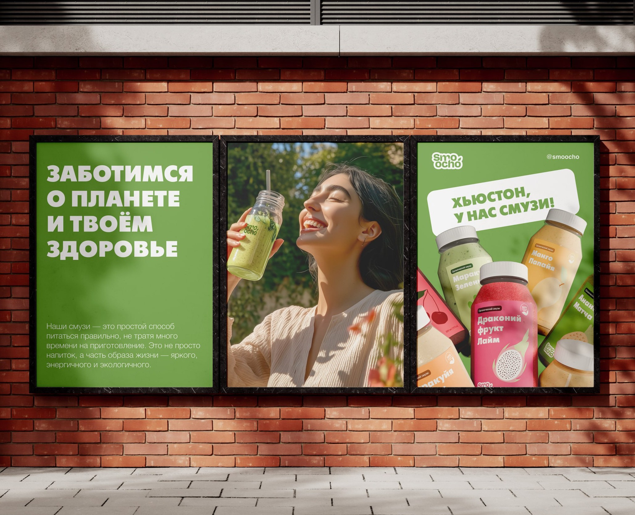 Smoocho | Branding & Packaging smoothies — Брендинг, 3D на Dprofile