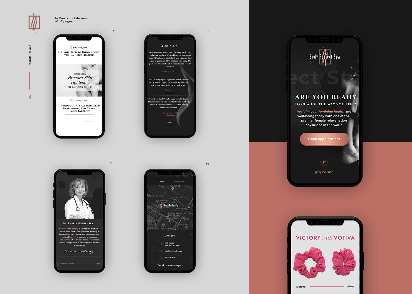 Body Perfect Spa — Изображение №6 — Интерфейсы, Брендинг на Dprofile