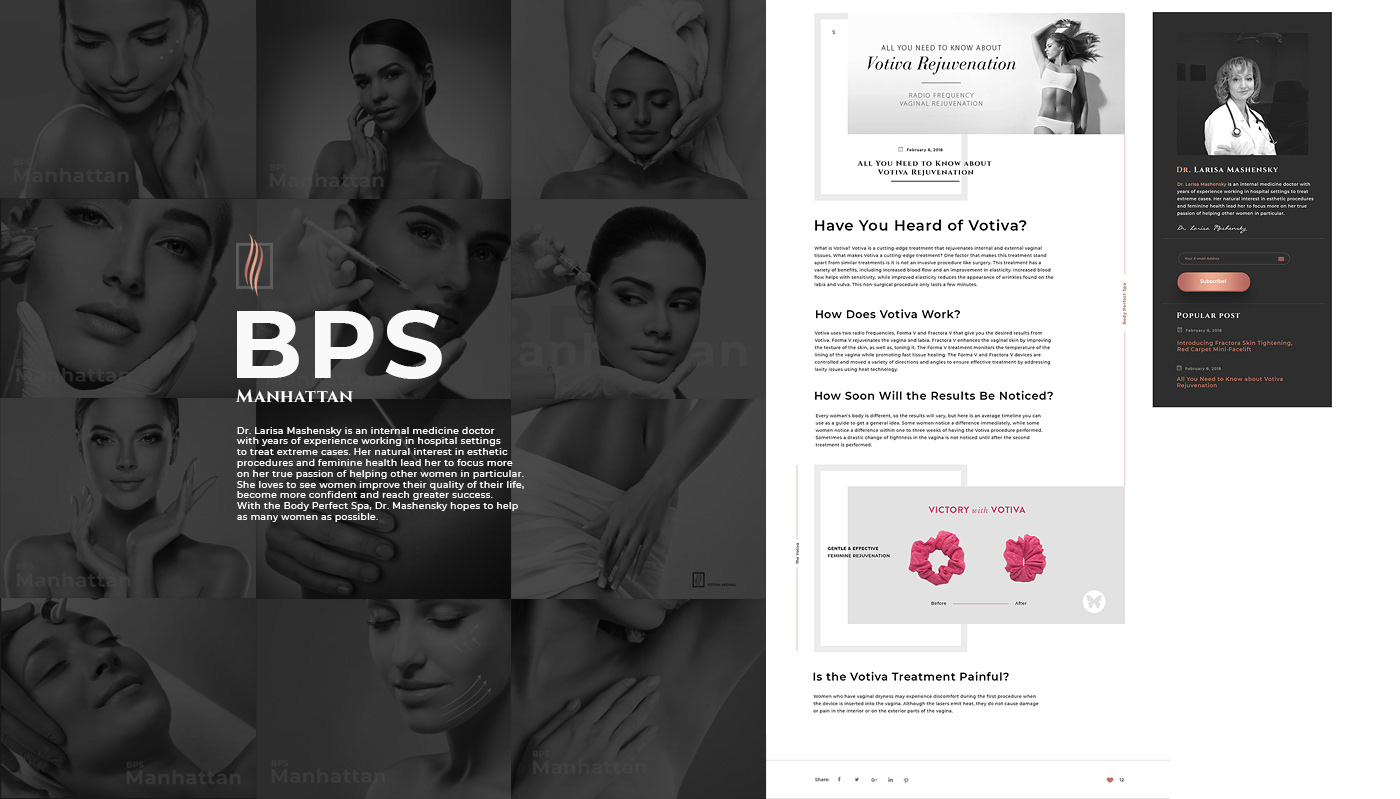 Body Perfect Spa — Изображение №12 — Интерфейсы, Брендинг на Dprofile