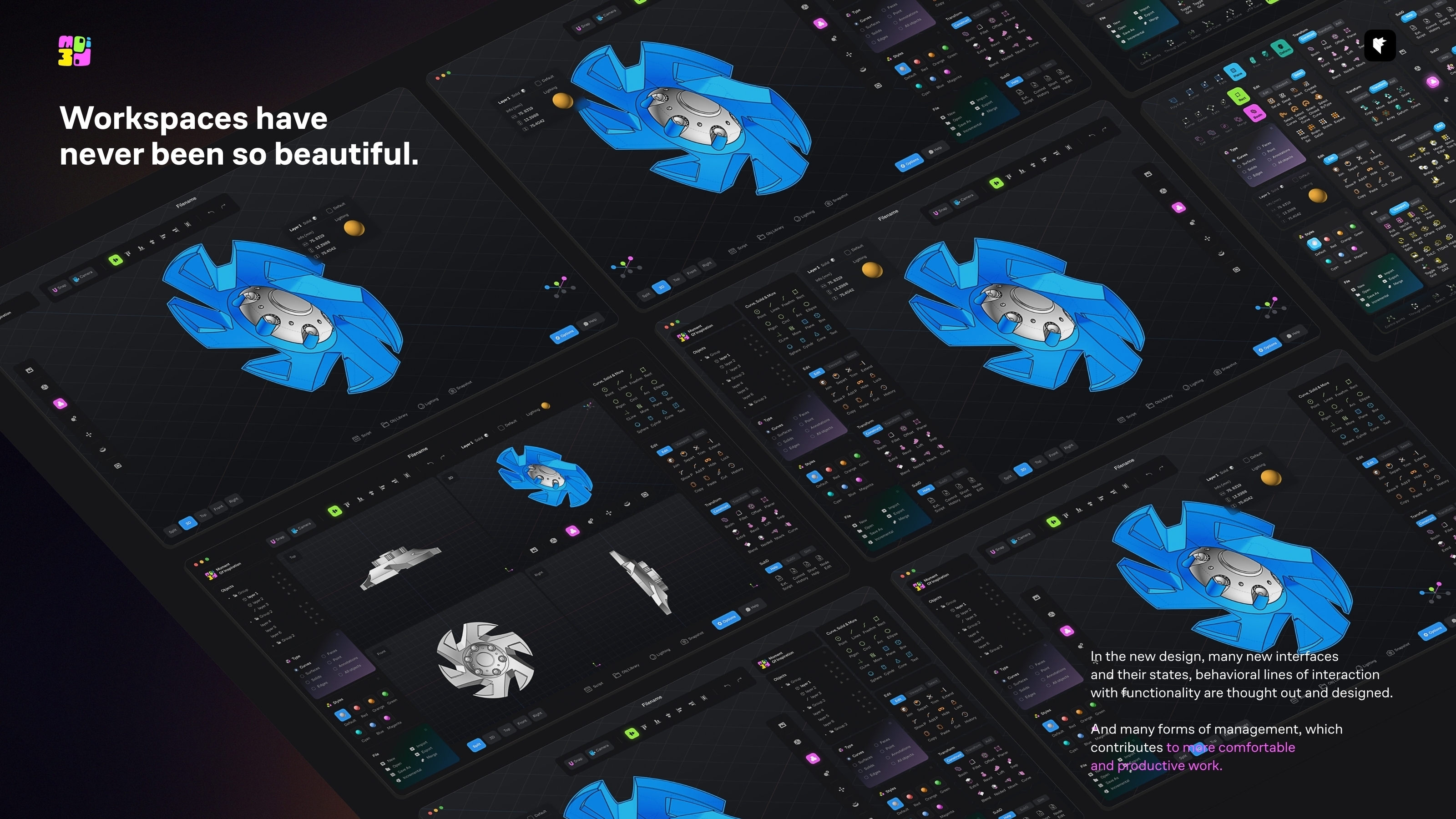 Moi3D — Изображение №11 — Интерфейсы, Брендинг на Dprofile