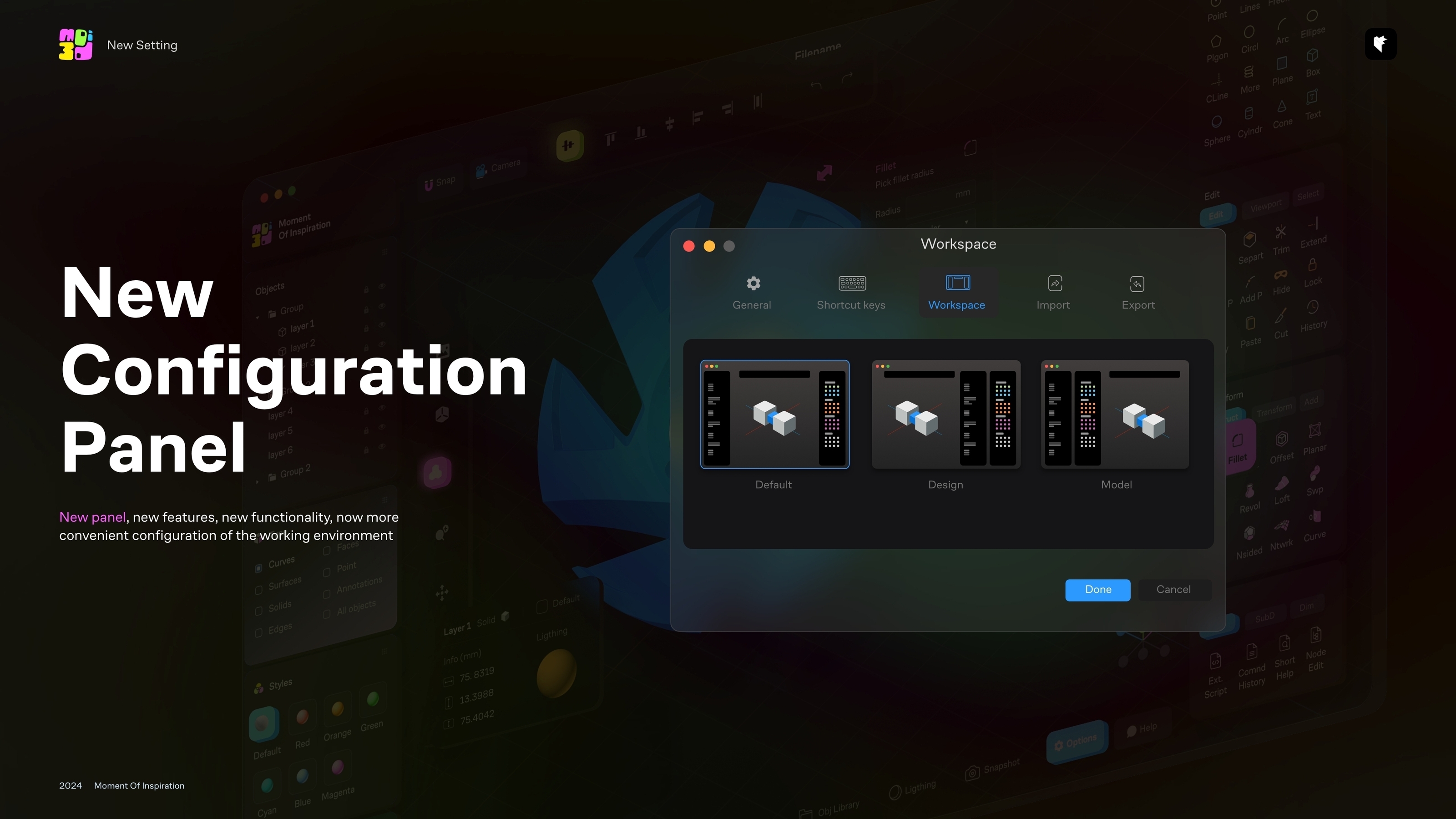 Moi3D — Изображение №6 — Интерфейсы, Брендинг на Dprofile