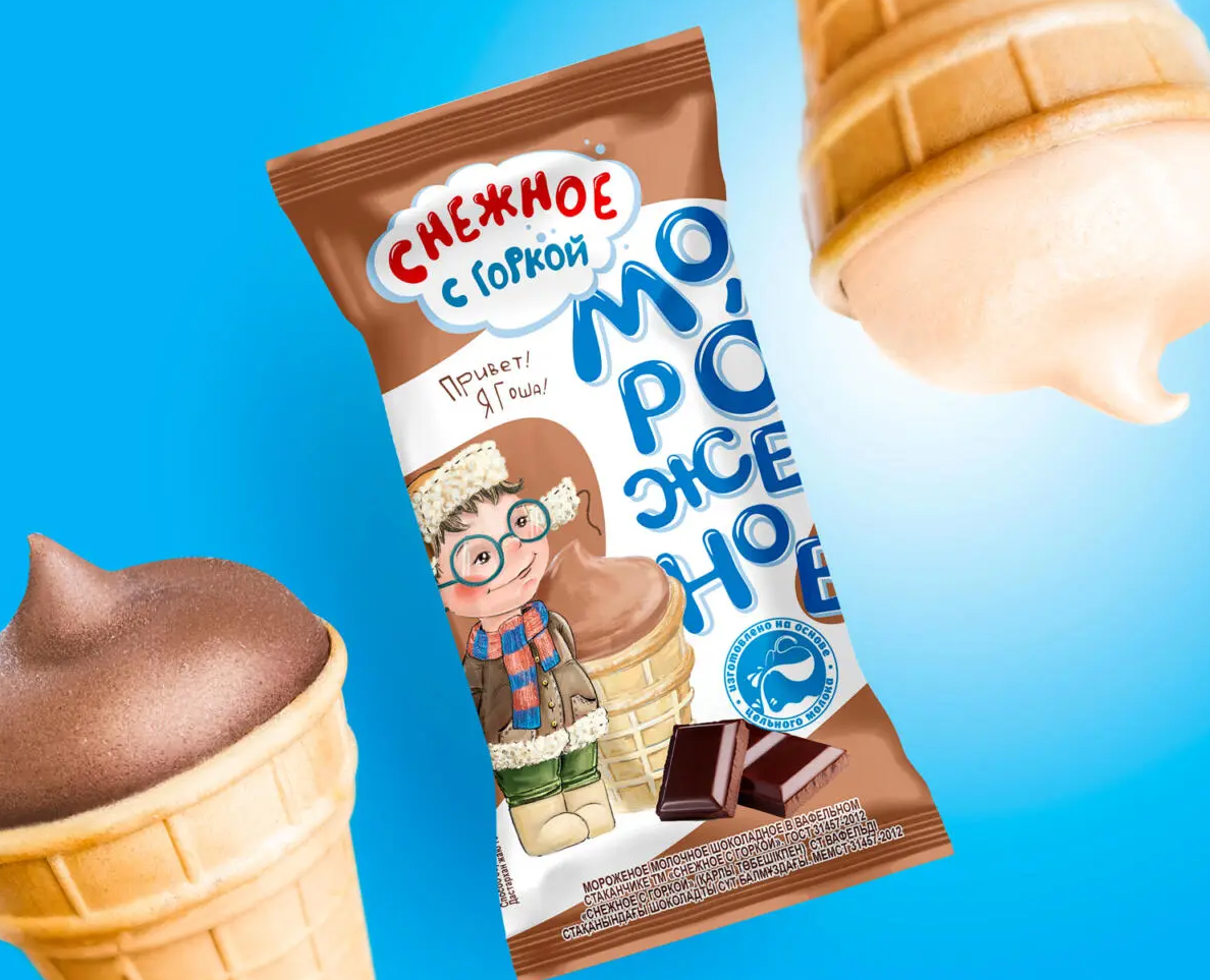 ICE CREAM | Мороженое «Снежное с горкой» — Брендинг на Dprofile