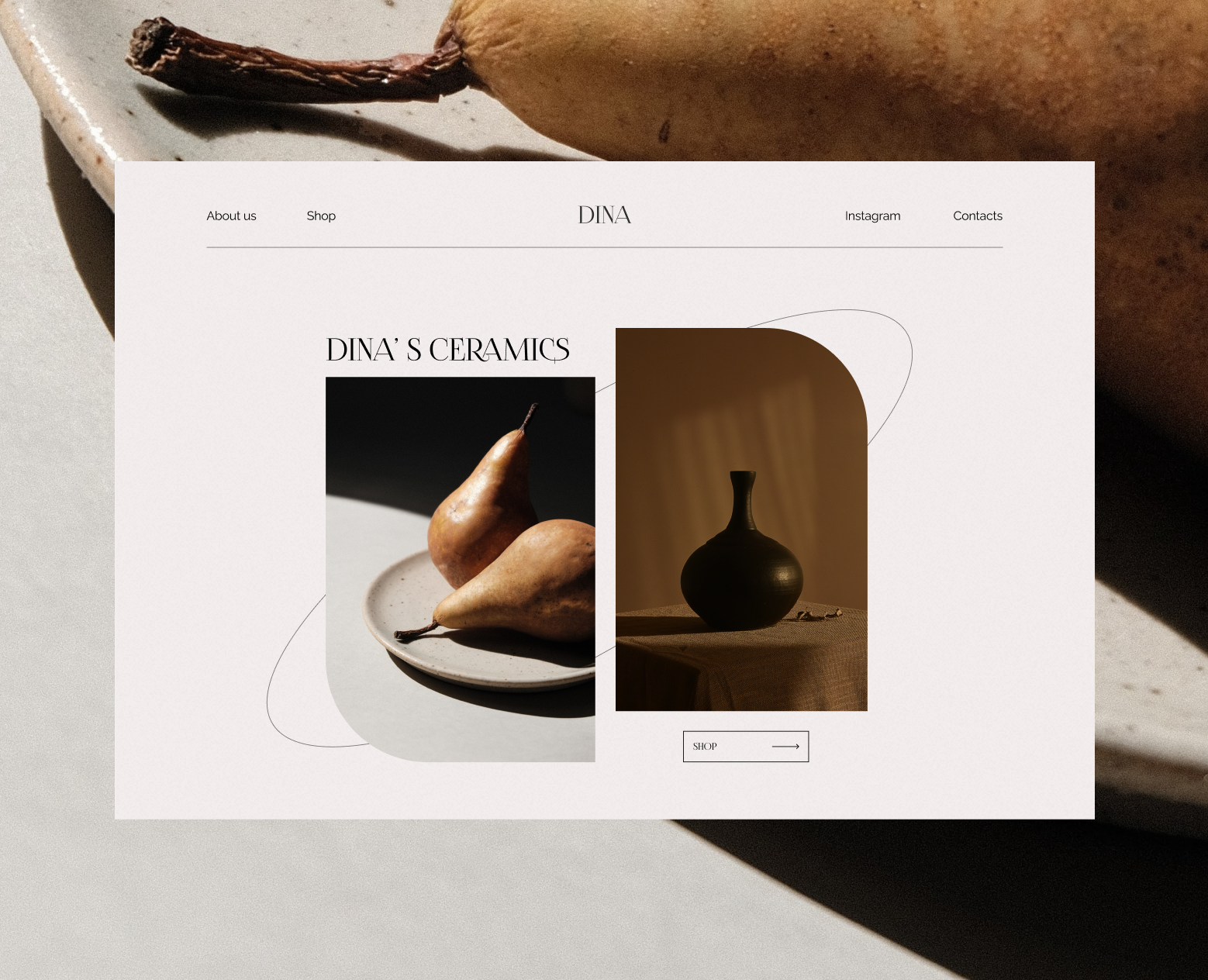 Online ceramics store — Интерфейсы на Dprofile