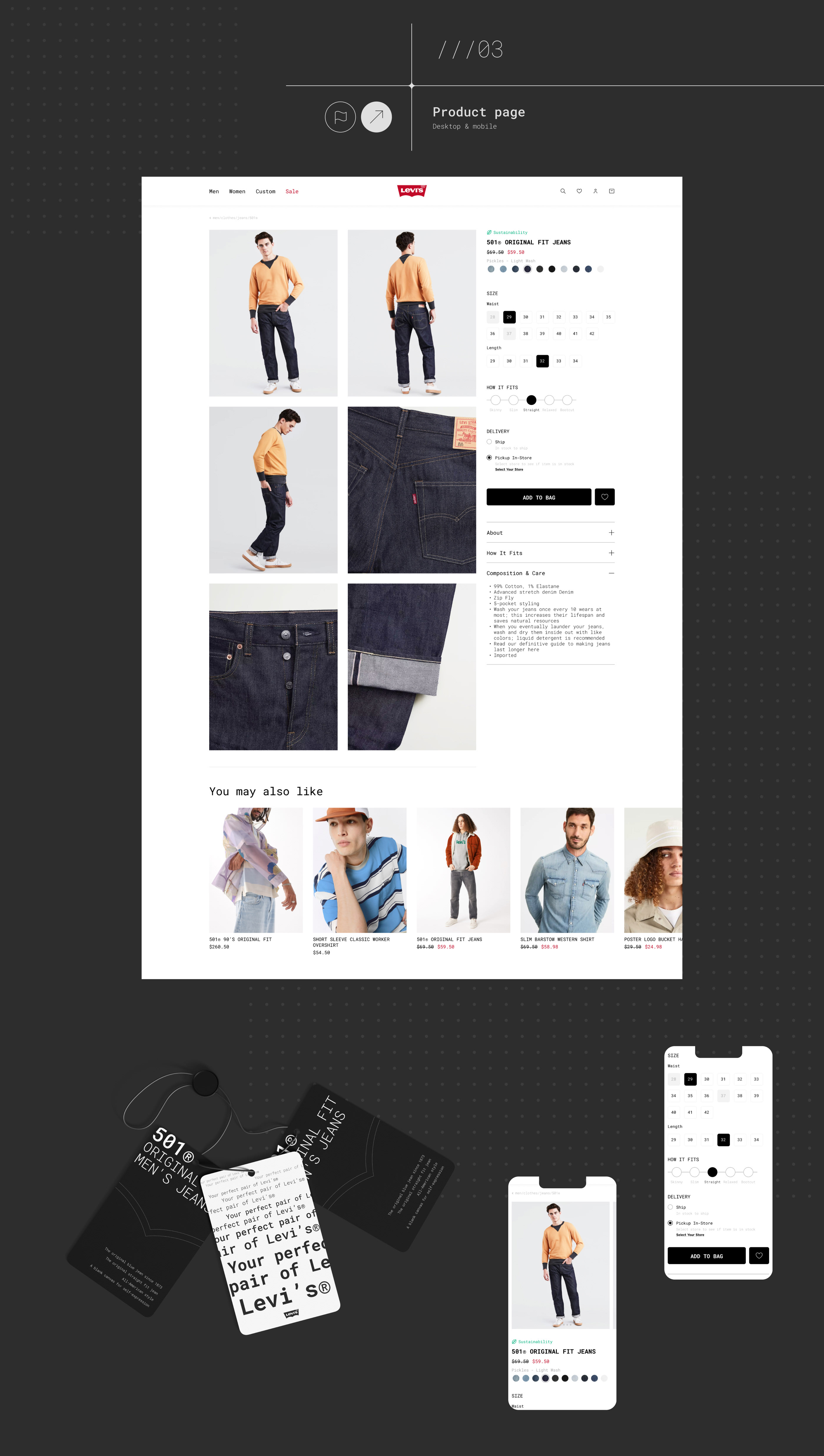 Levi's. E-commerce. Redesign — Изображение №7 — Анимация, Интерфейсы на Dprofile