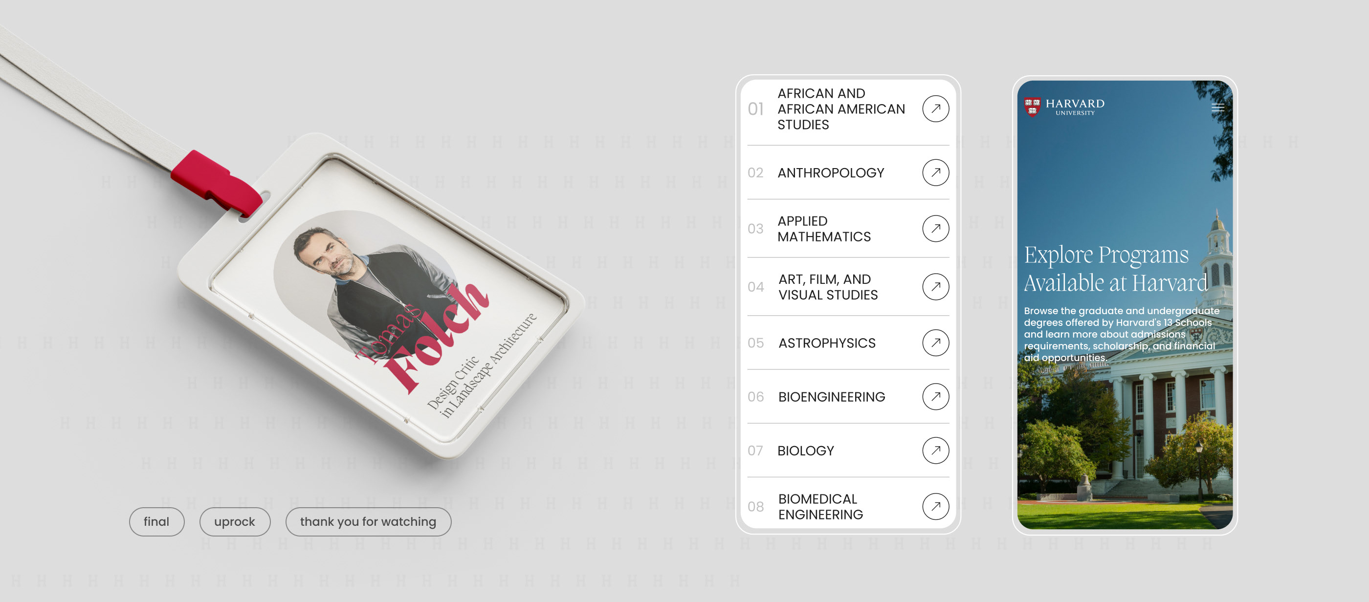 Harvard University. Corporate site. Redesign — Изображение №12 — Анимация, Интерфейсы на Dprofile