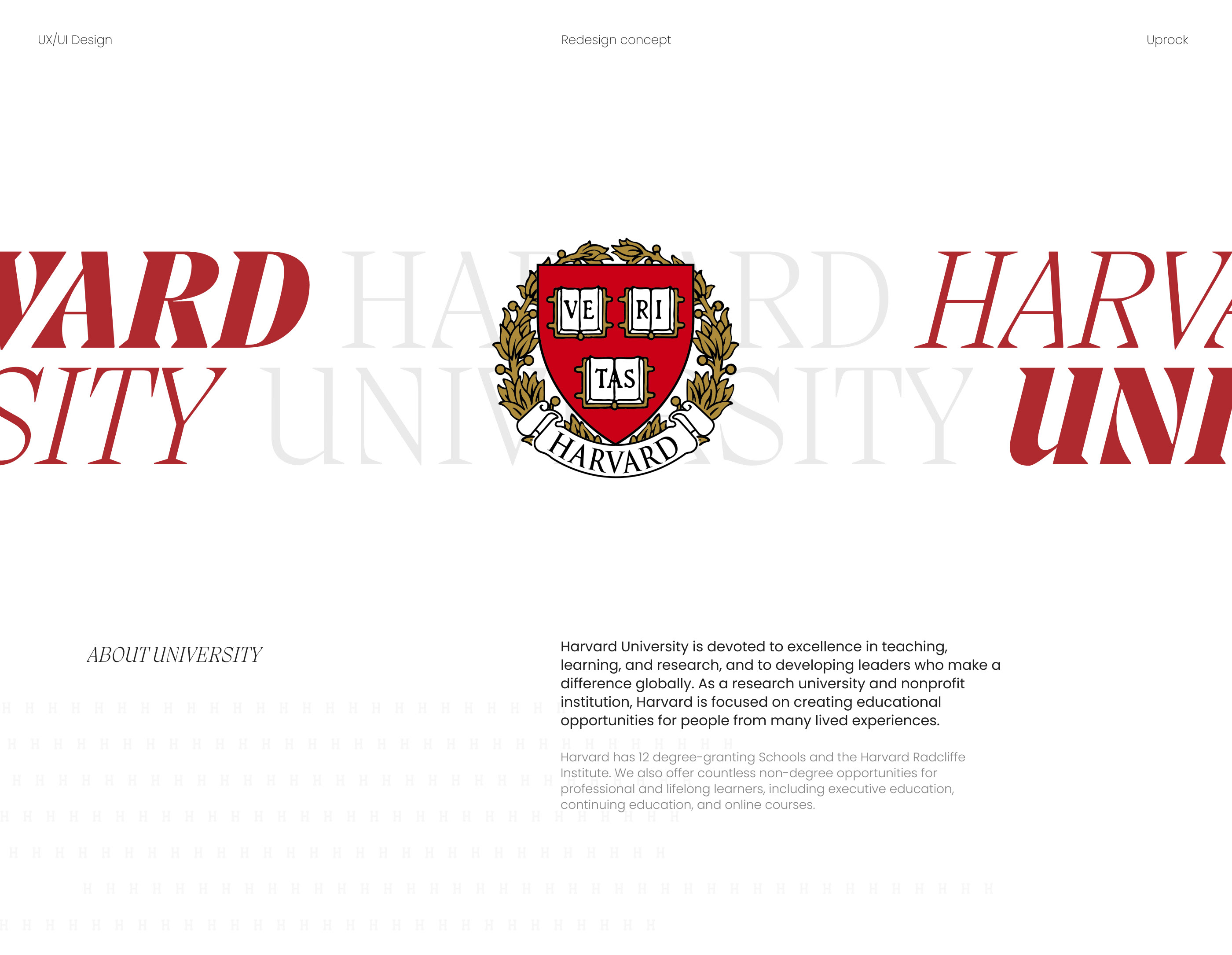 Harvard University. Corporate site. Redesign — Изображение №1 — Анимация, Интерфейсы на Dprofile