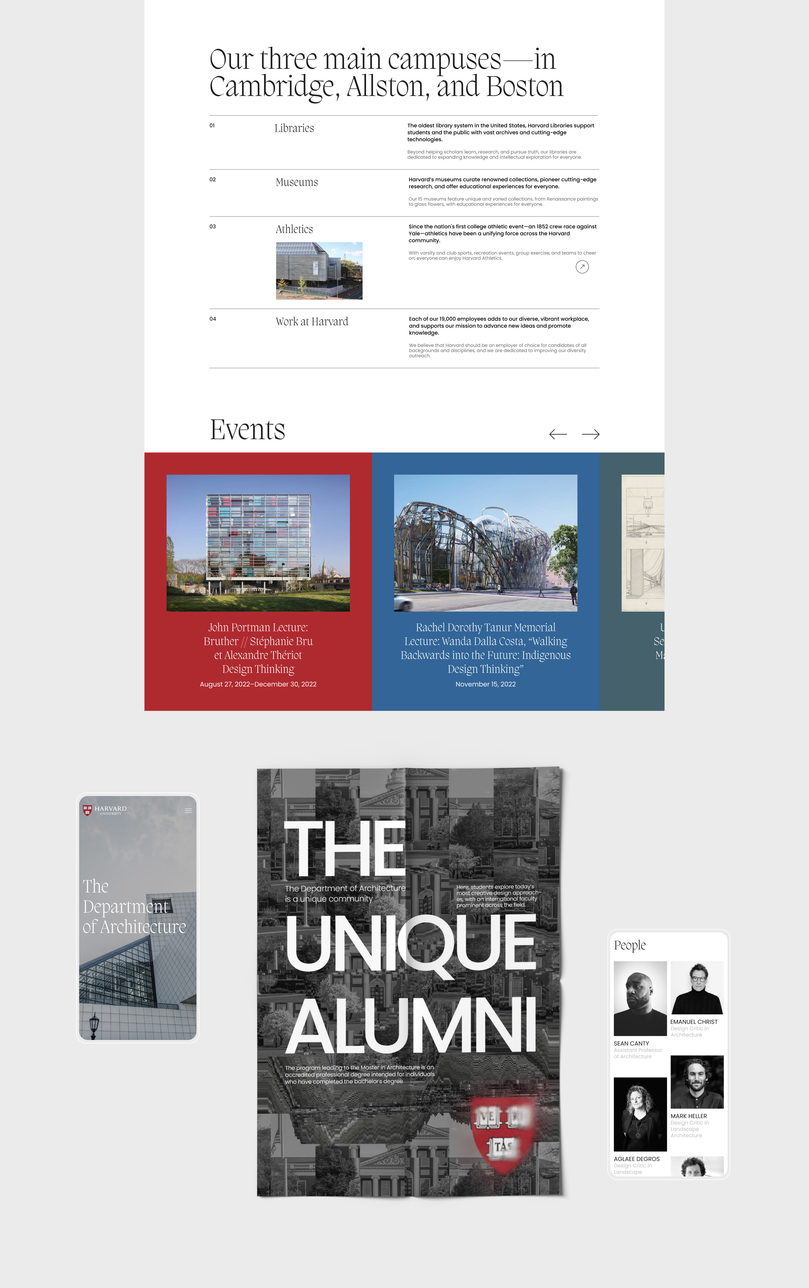 Harvard University. Corporate site. Redesign — Изображение №6 — Анимация, Интерфейсы на Dprofile