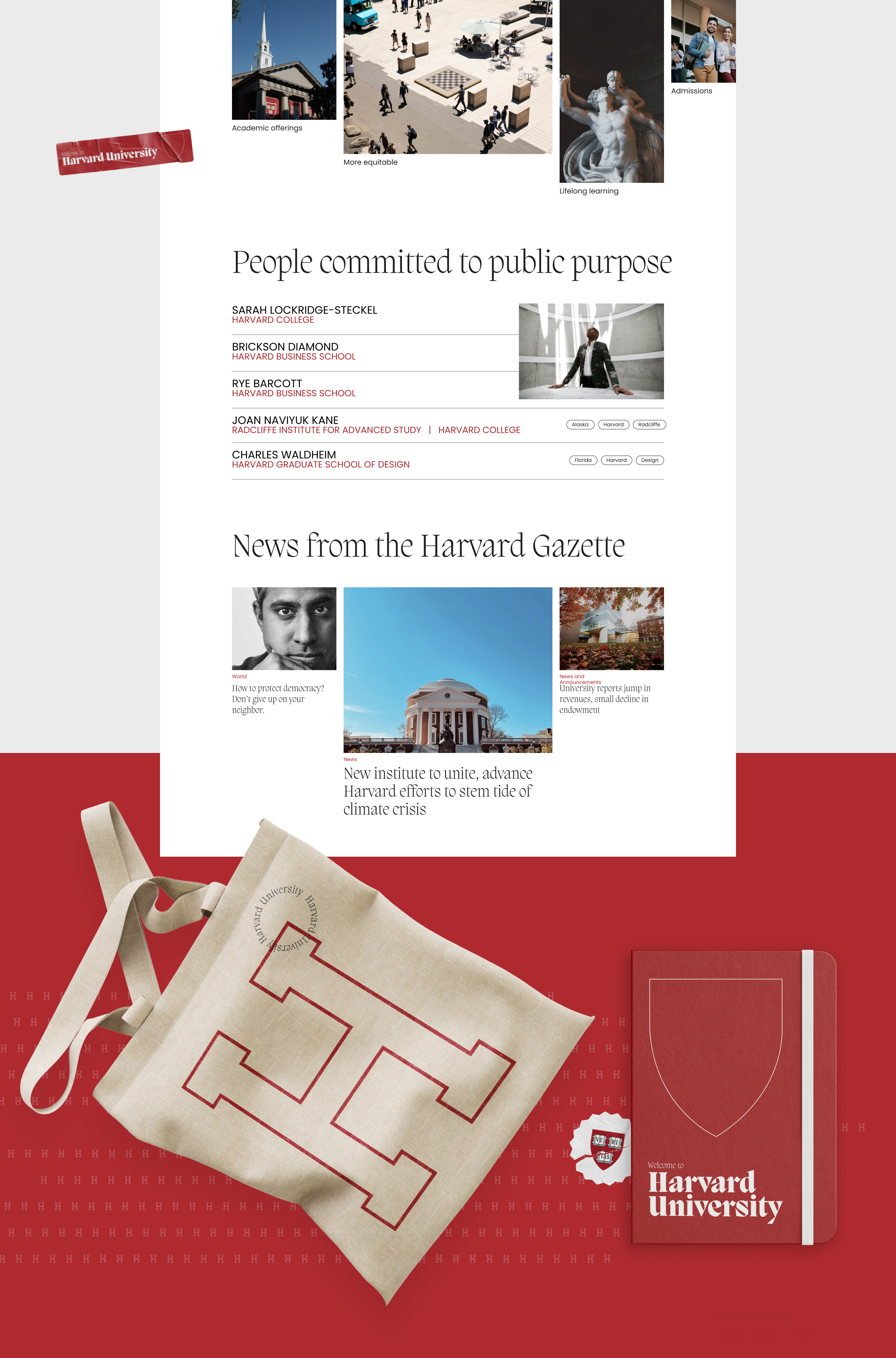Harvard University. Corporate site. Redesign — Изображение №9 — Анимация, Интерфейсы на Dprofile
