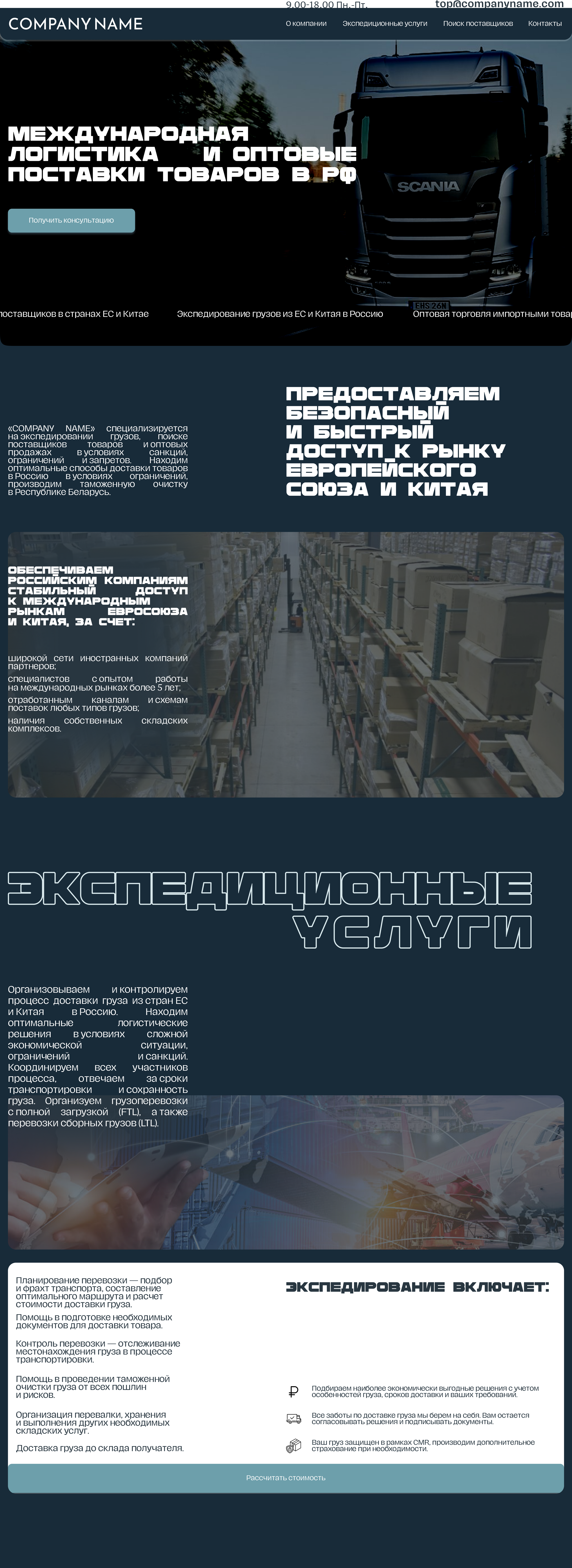 Логистическая компания - редизайн сайта — Изображение №7 — Интерфейсы, Брендинг на Dprofile