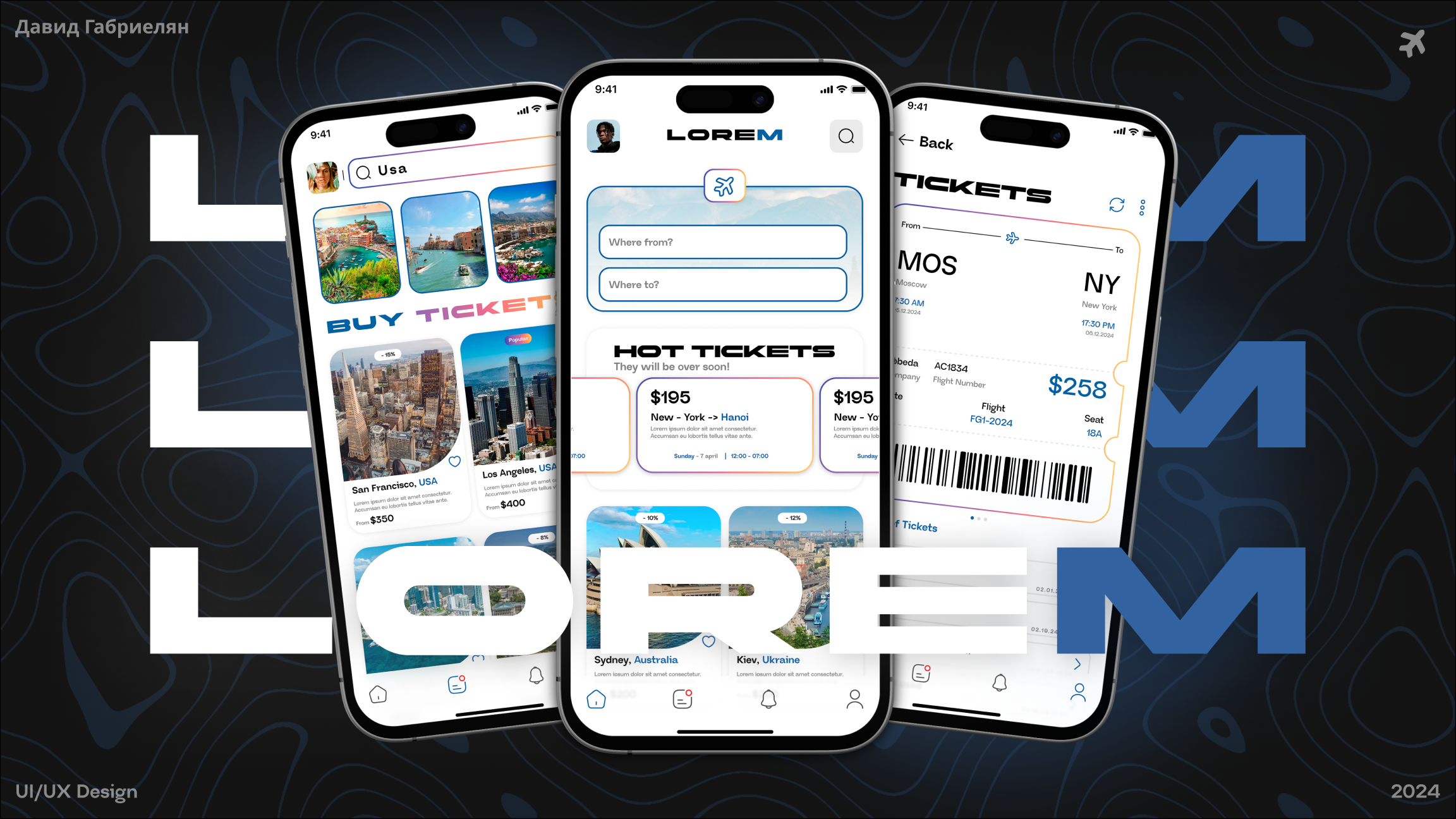 Приложения для продажи билетов UI/UX Desing — Изображение №1 — Интерфейсы на Dprofile