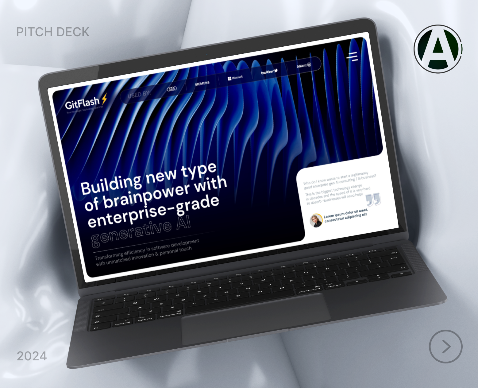 Дизайн PITCH DECK для AI-консалтинга | Presentation на Dprofile