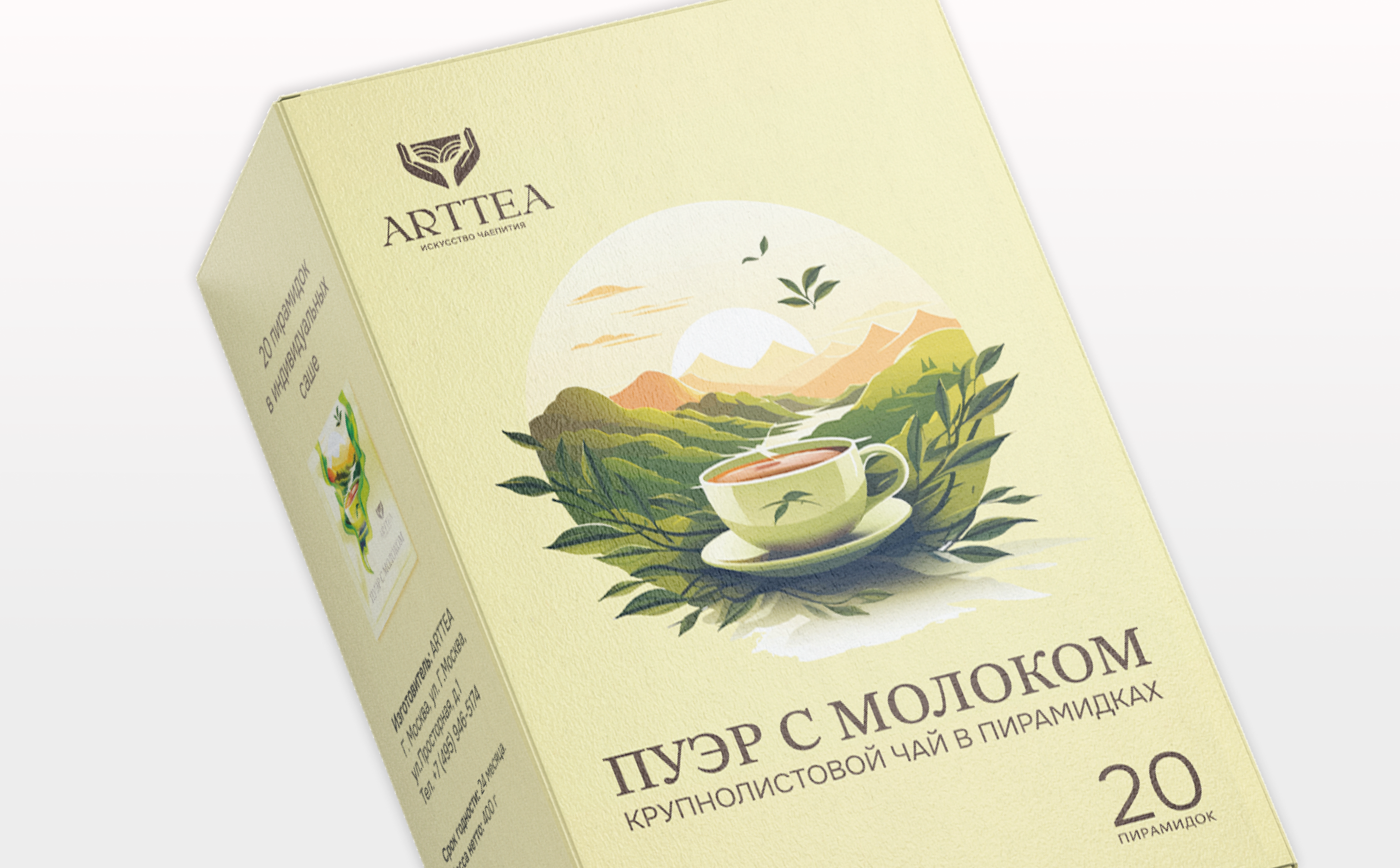 Логотип и упаковка для бренда чая ARTTEA — Изображение №13 — Брендинг на Dprofile