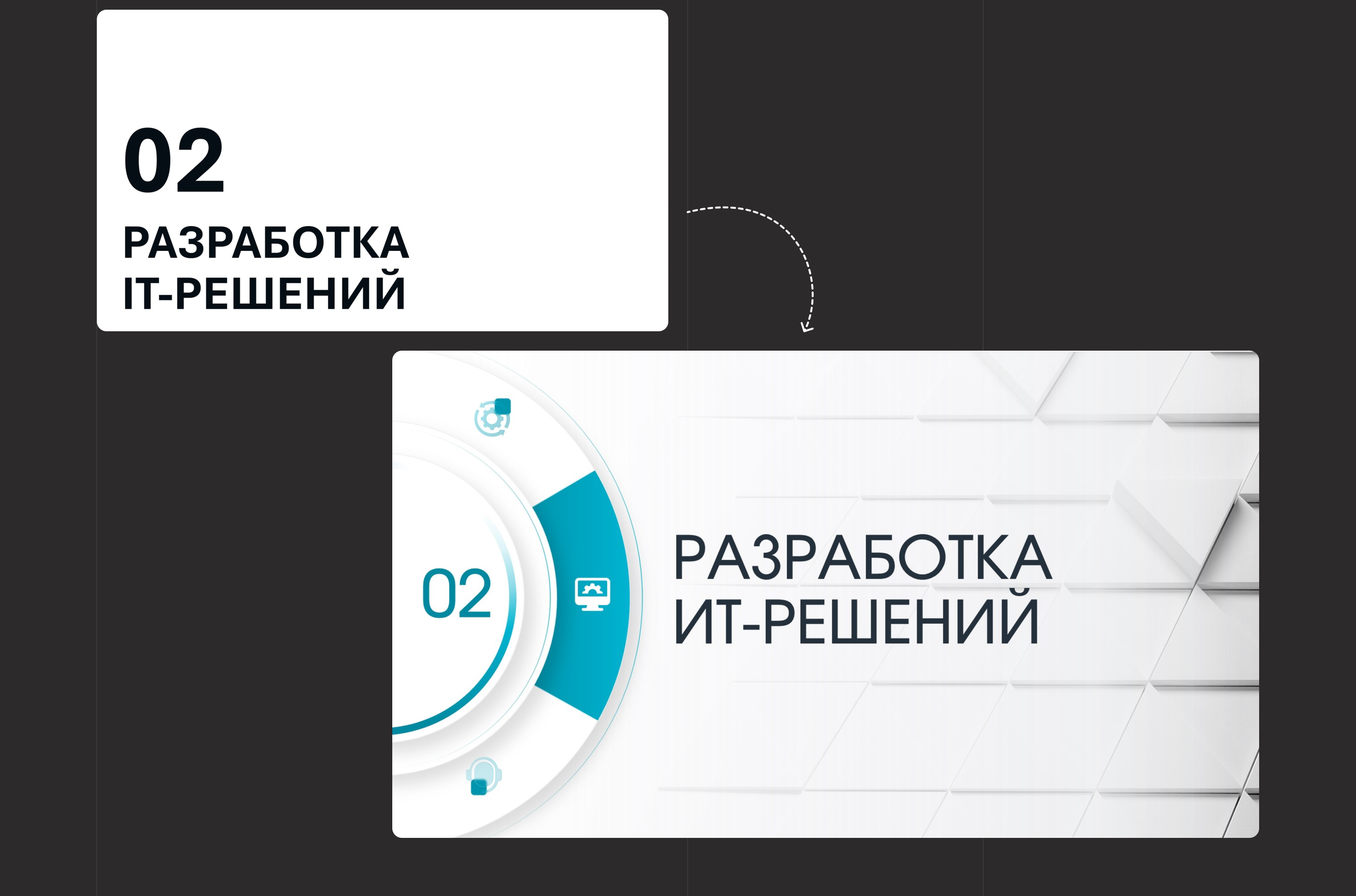 Презентация-визитка для ИТ-компании с нуля — Изображение №11 — Графика, Маркетинг на Dprofile