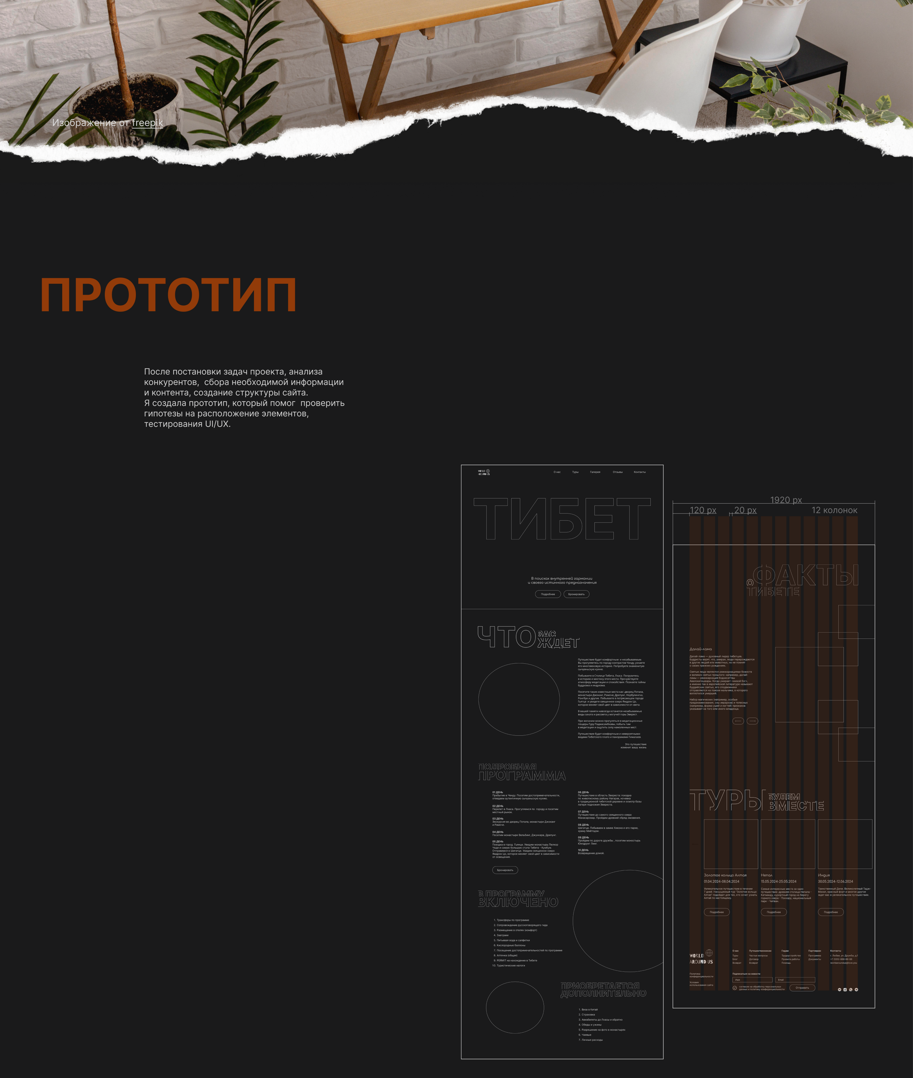 LANDING PAGE: ТИБЕТ — Изображение №4 — Интерфейсы, Брендинг на Dprofile