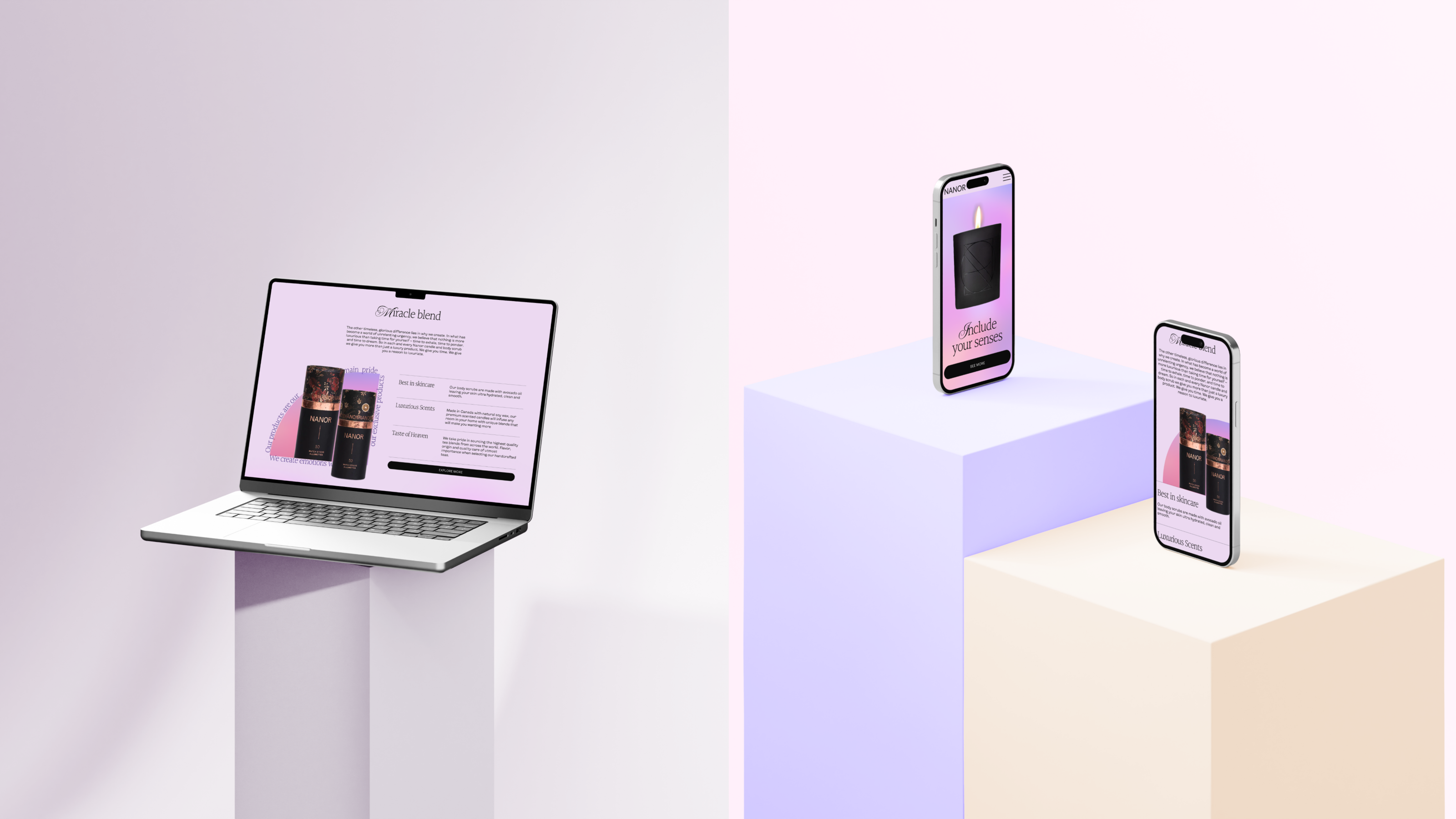 NANOR / LANDING PAGE — Изображение №6 — Интерфейсы на Dprofile