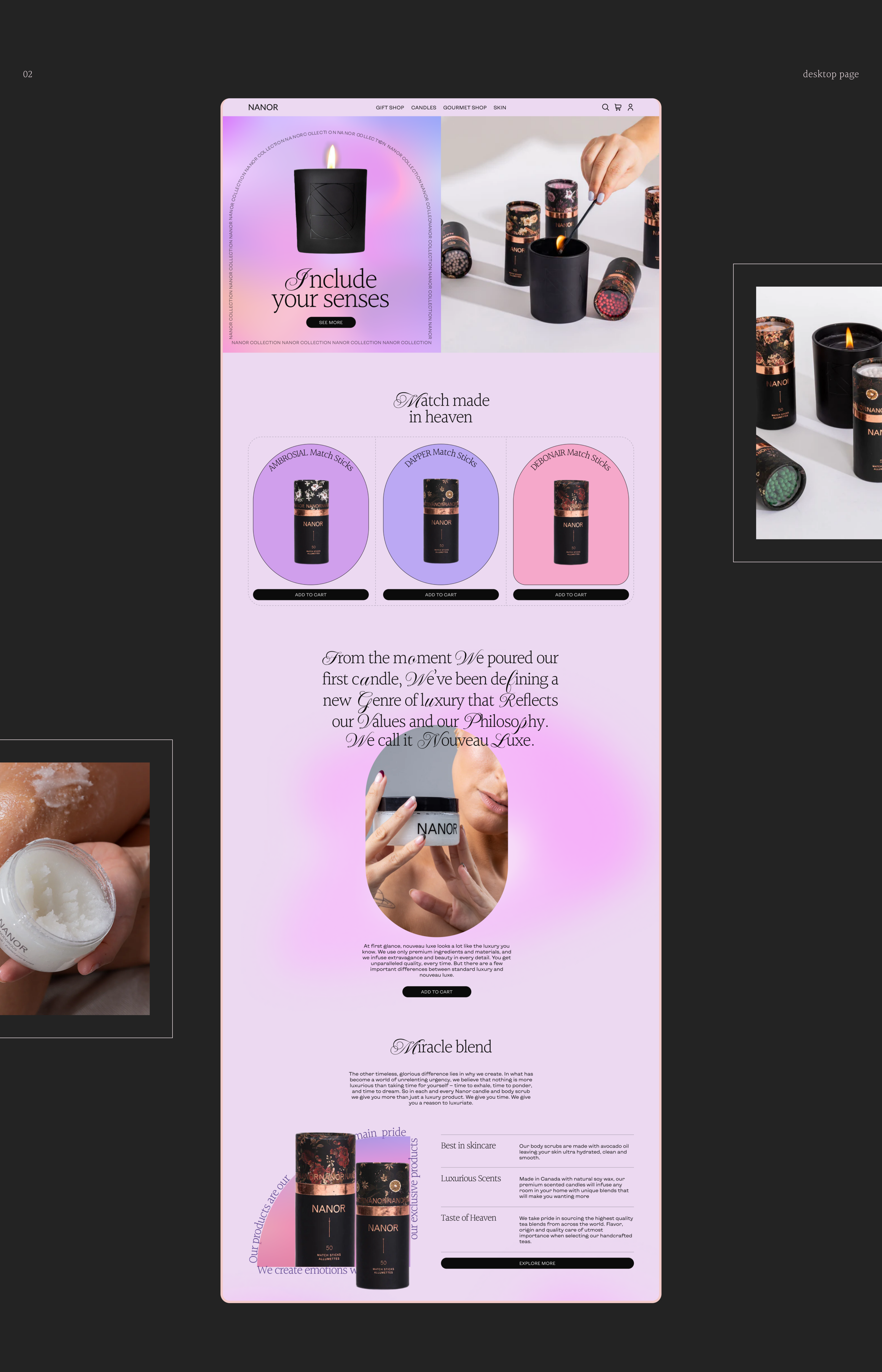 NANOR / LANDING PAGE — Изображение №3 — Интерфейсы на Dprofile