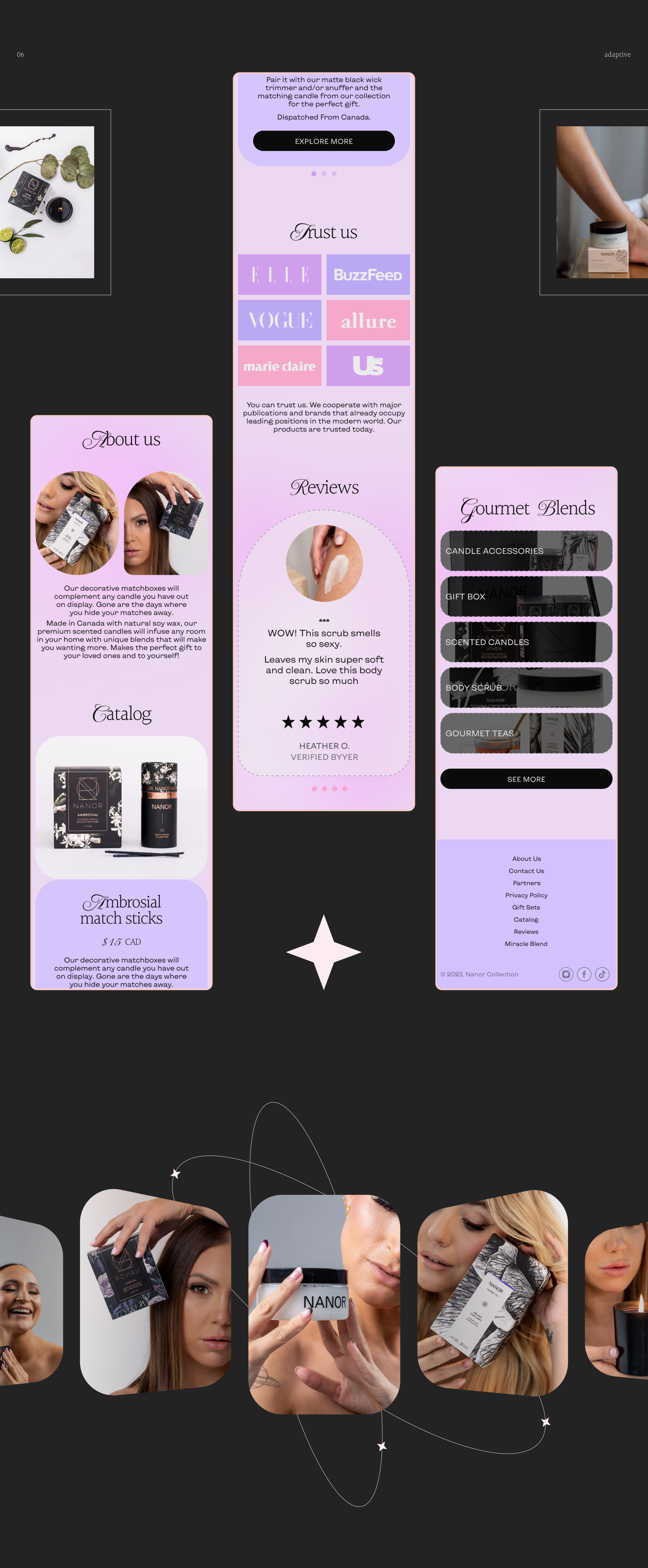 NANOR / LANDING PAGE — Изображение №8 — Интерфейсы на Dprofile