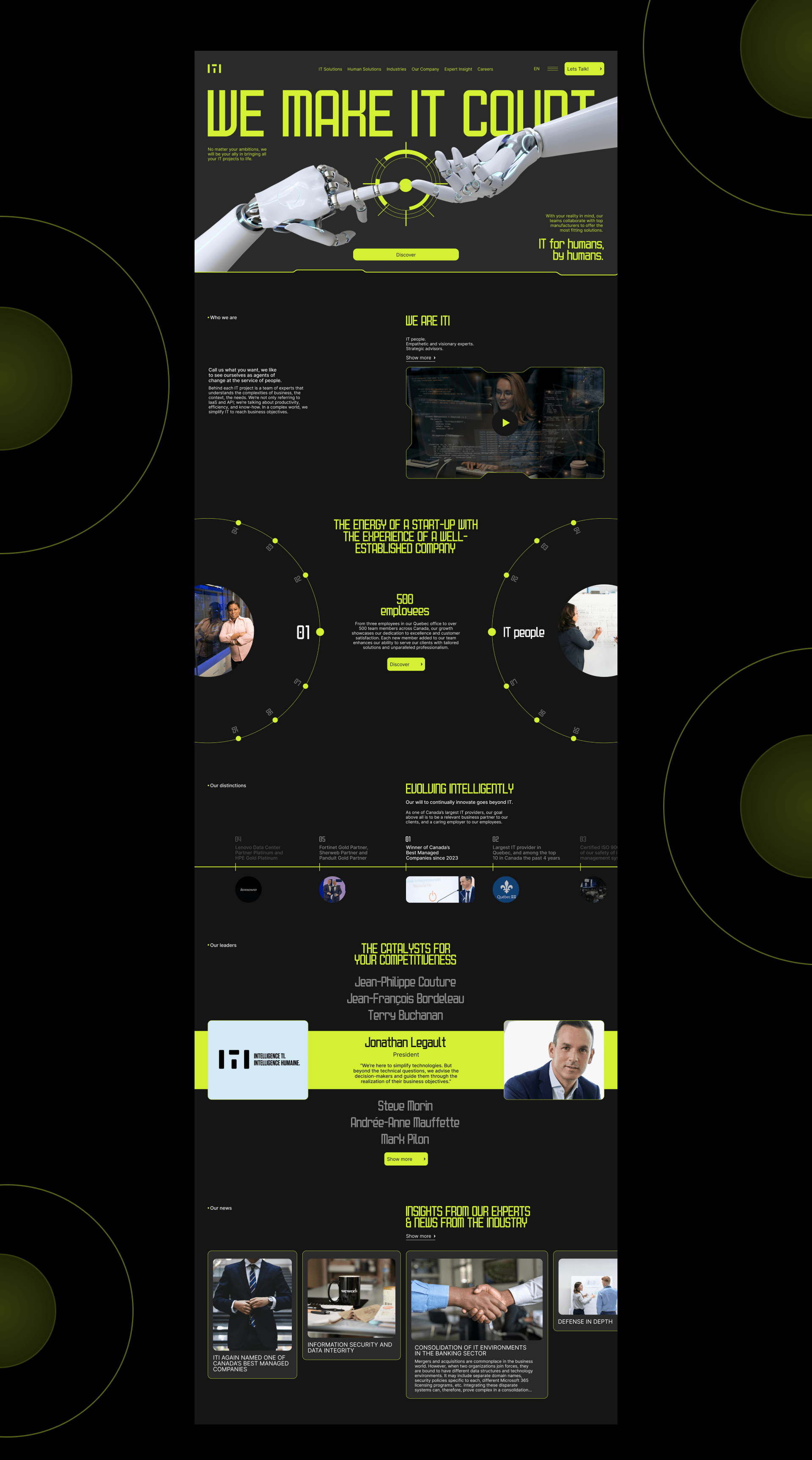 ITI | CORPORATE WEBSITE — Изображение №7 — Интерфейсы на Dprofile