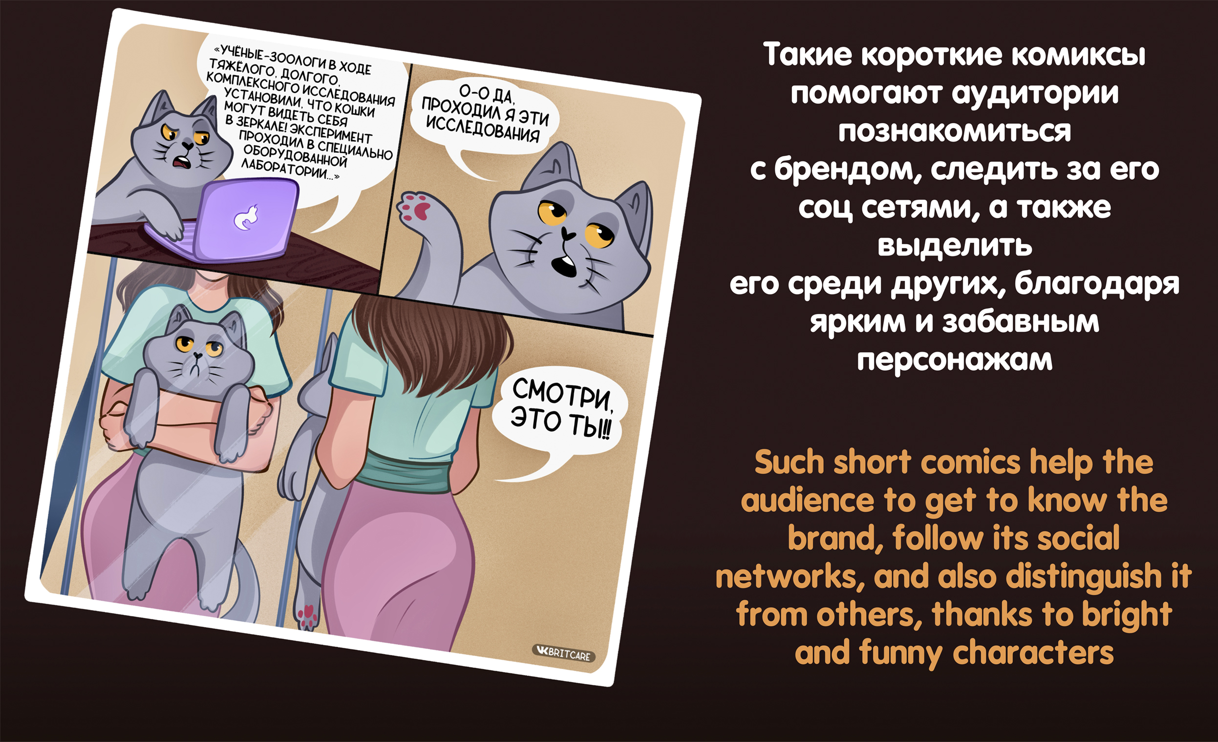 Маскоты и комиксы для компании "Brit Care" — Изображение №11 — Брендинг, Иллюстрация на Dprofile