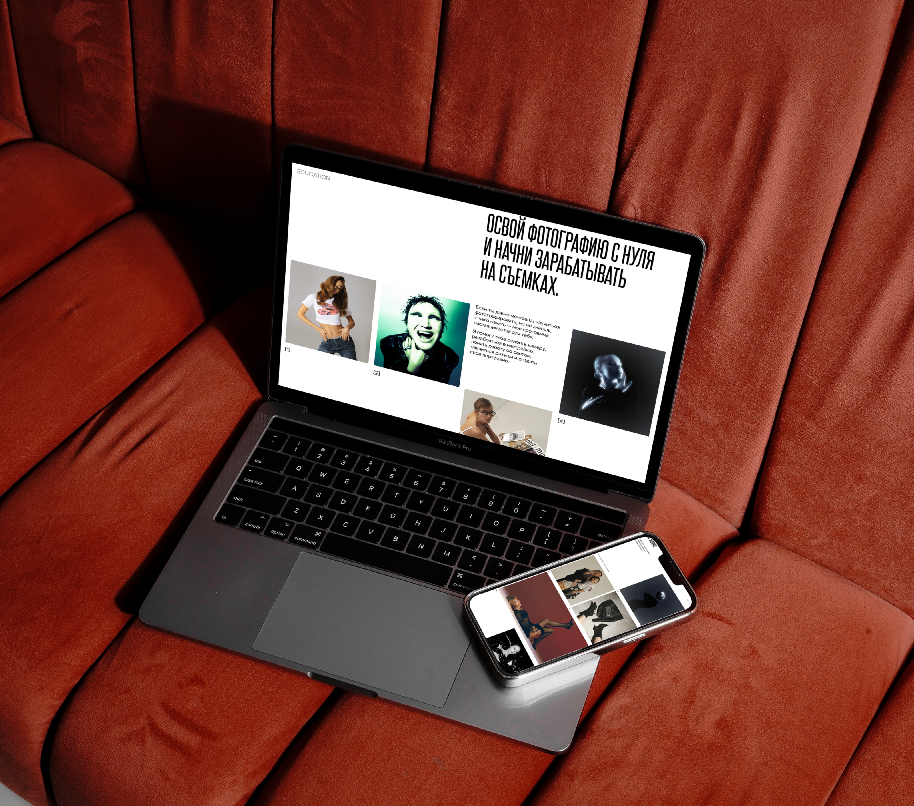 САЙТ ДЛЯ ФОТОГРАФА | PHOTOGRAPHER PORTFOLIO WEBSITE — Изображение №3 — Интерфейсы, Брендинг на Dprofile