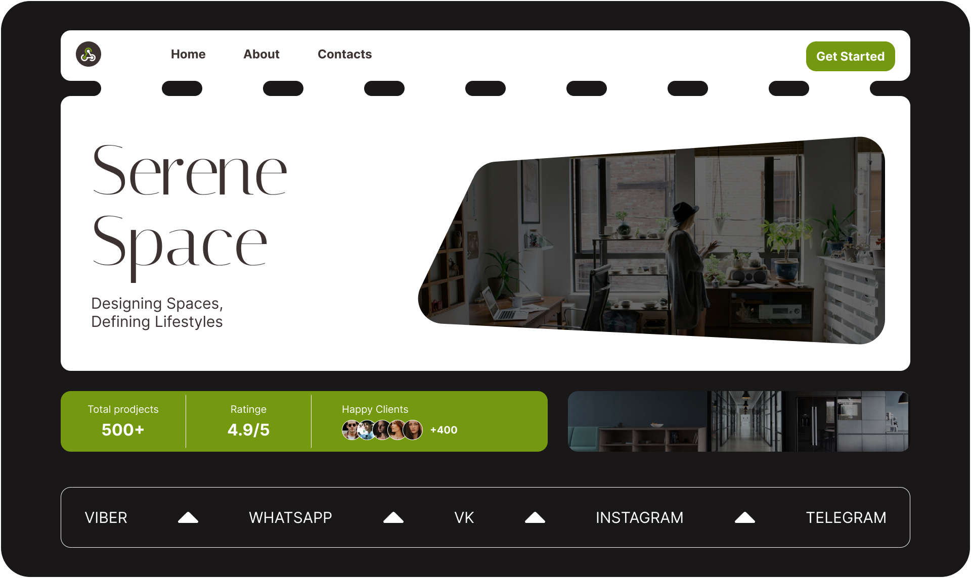 Лендинг — Изображение №1 — Интерфейсы, Графика на Dprofile
