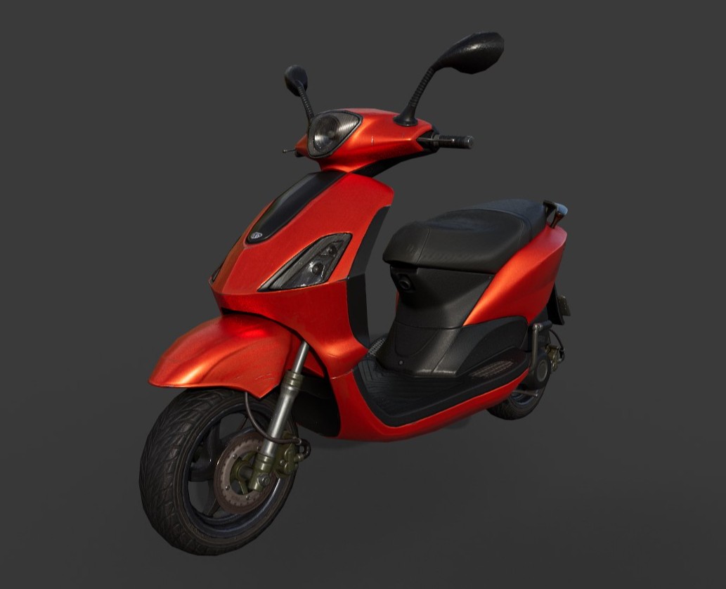 3D модель скутера — 3D на Dprofile