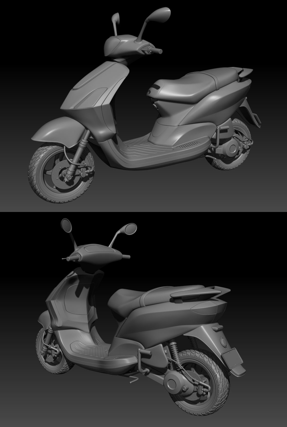 3D модель скутера — Изображение №1 — 3D на Dprofile