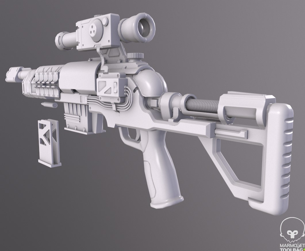 3D модель оружия футуристического — Изображение №2 — 3D на Dprofile