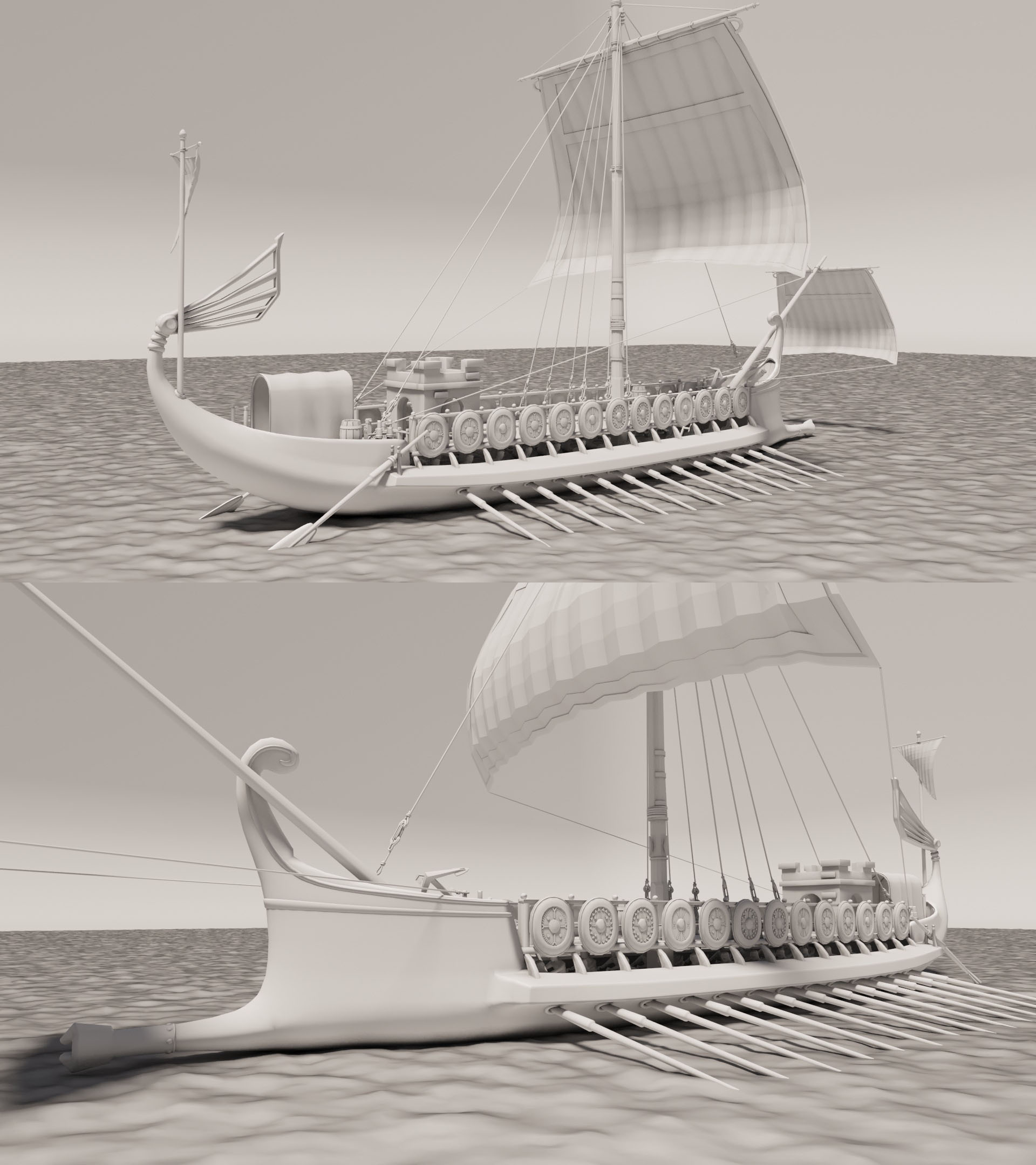 3D модель галеры — Изображение №1 — 3D на Dprofile