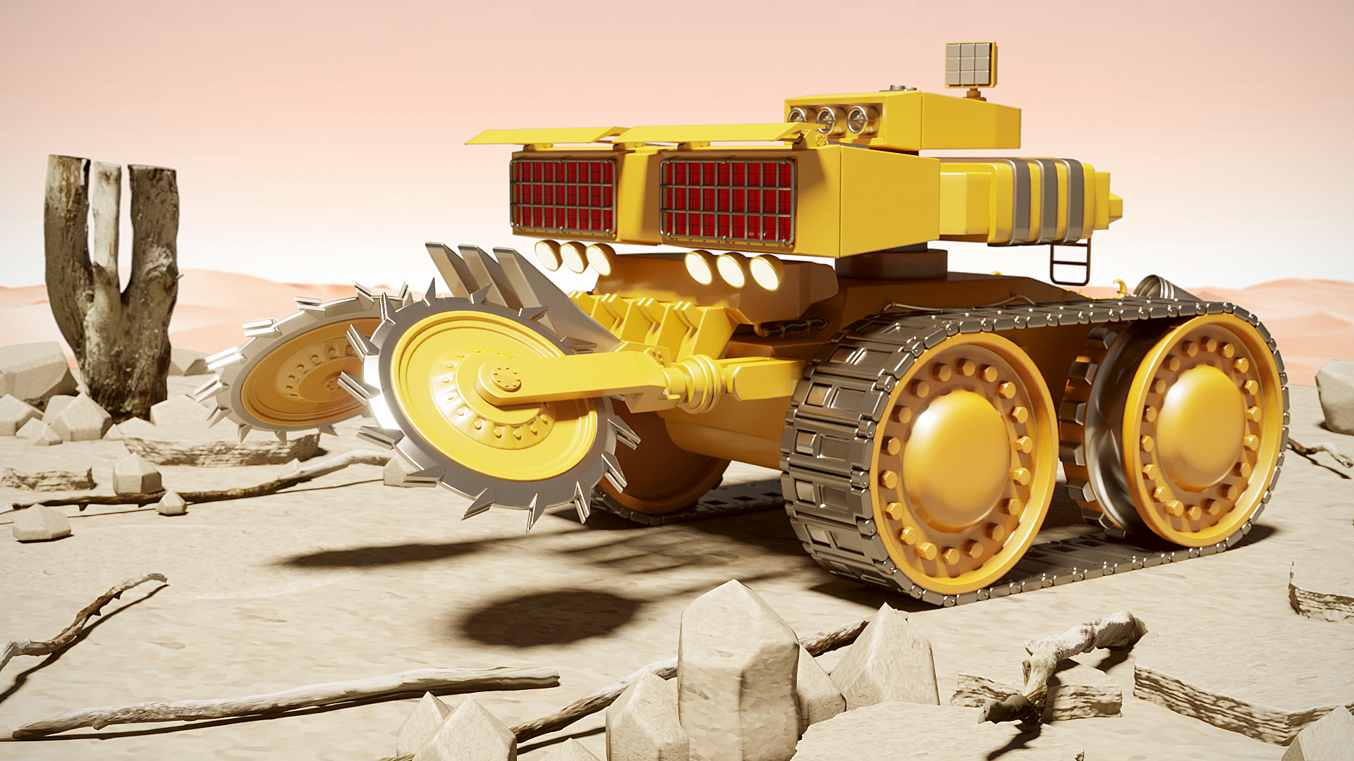 3D модель футуристического автомобиля — Изображение №3 — Анимация на Dprofile