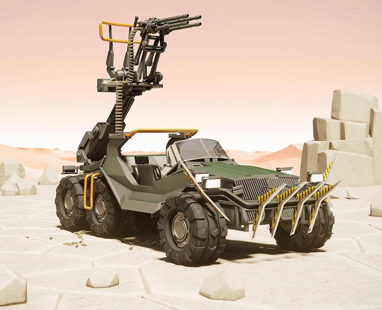 3D модель футуристического автомобиля — Анимация на Dprofile