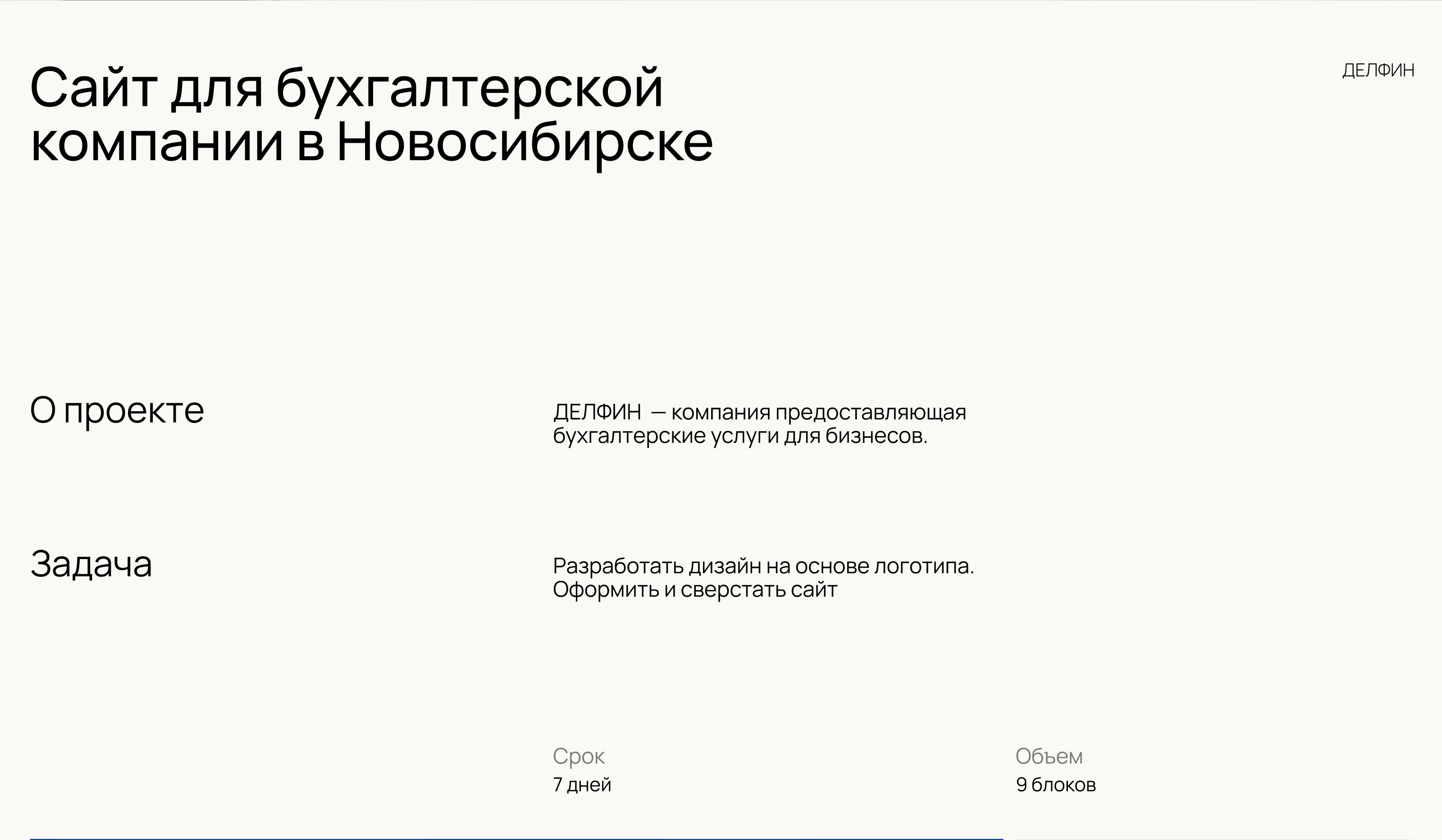 ДелФин | Компания бухгалтерии — Изображение №2 — Интерфейсы на Dprofile