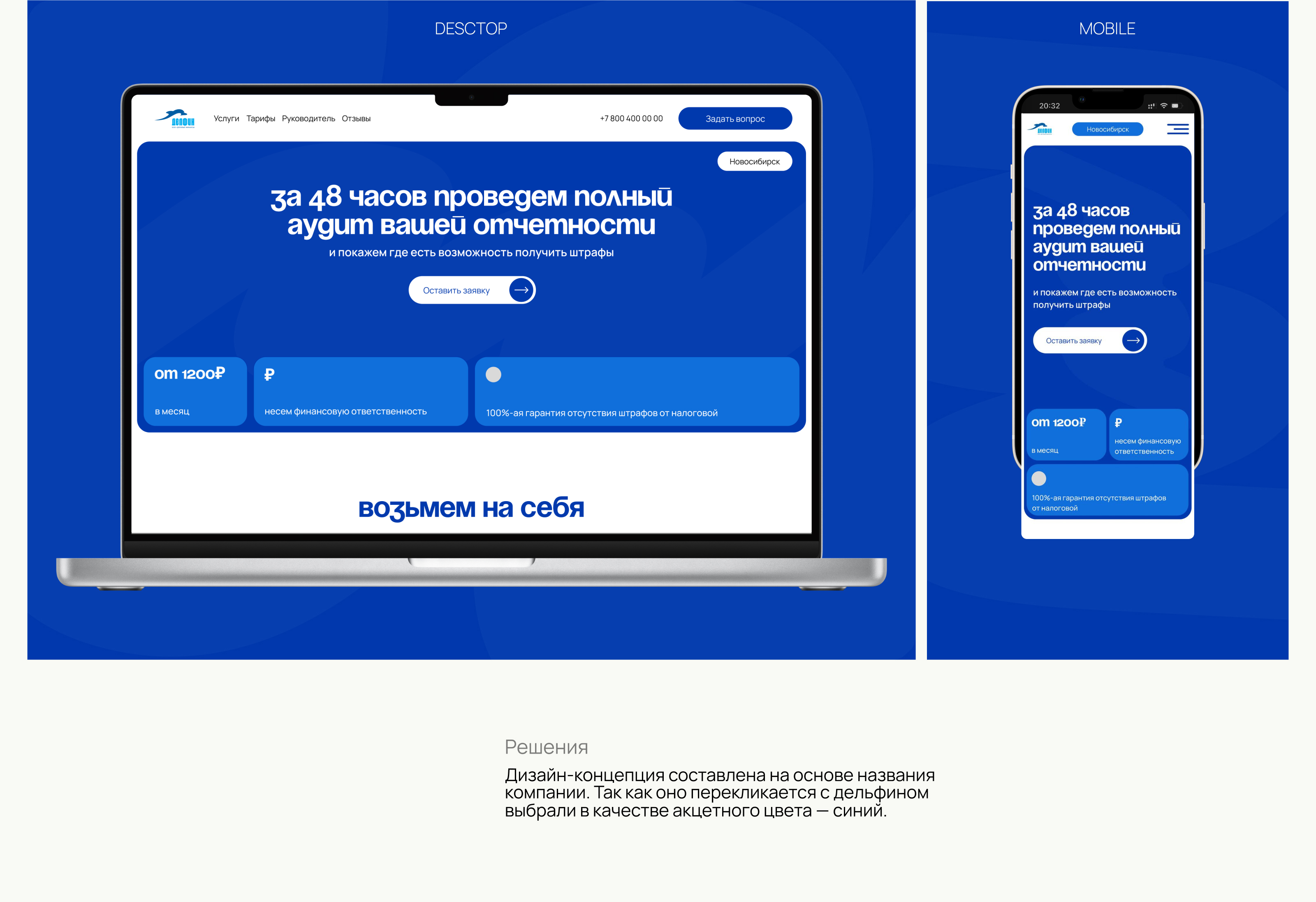 ДелФин | Компания бухгалтерии — Изображение №3 — Интерфейсы на Dprofile