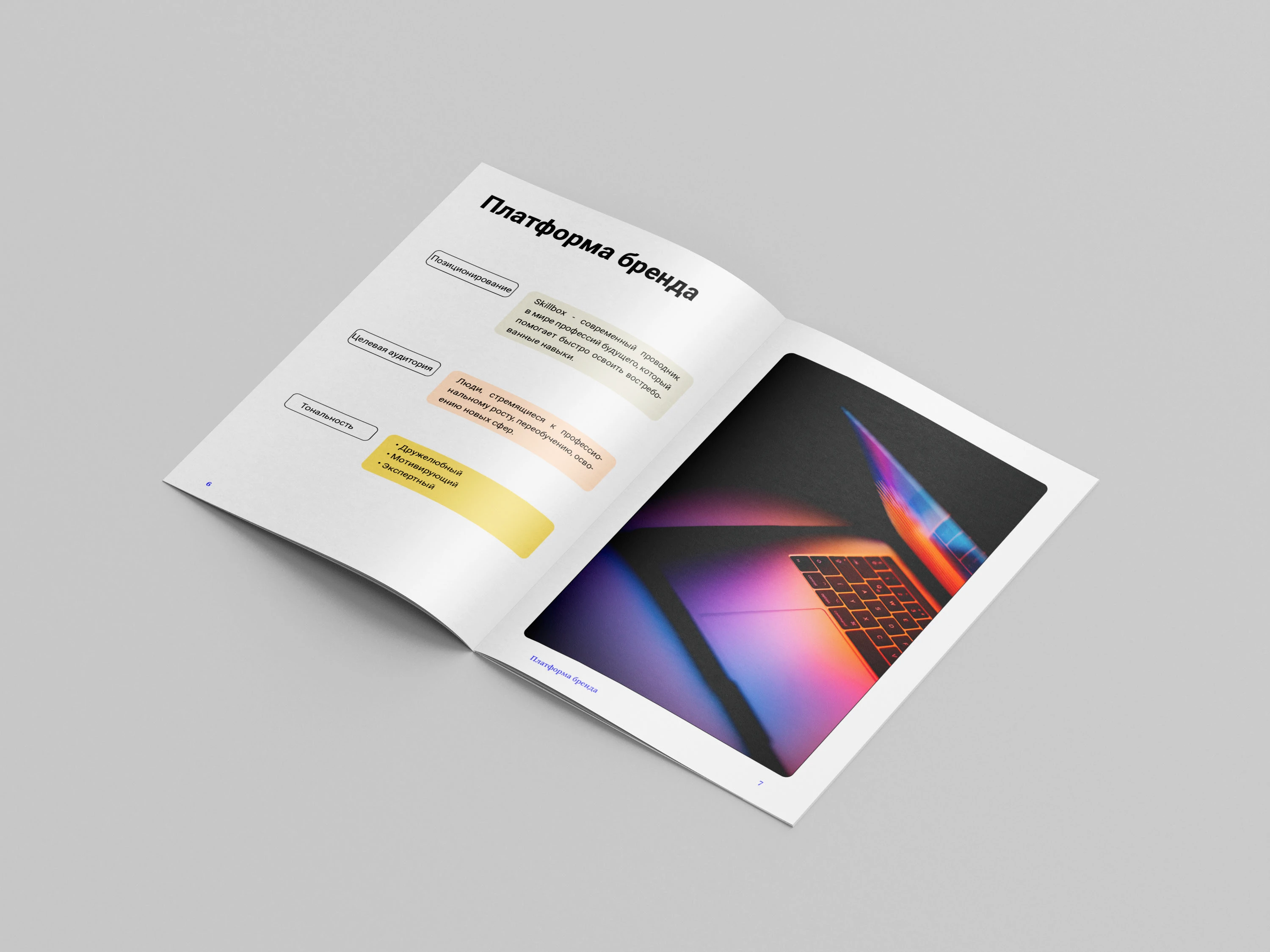 Оформление брендбука для Skillbox — Изображение №4 — Брендинг, Графика на Dprofile