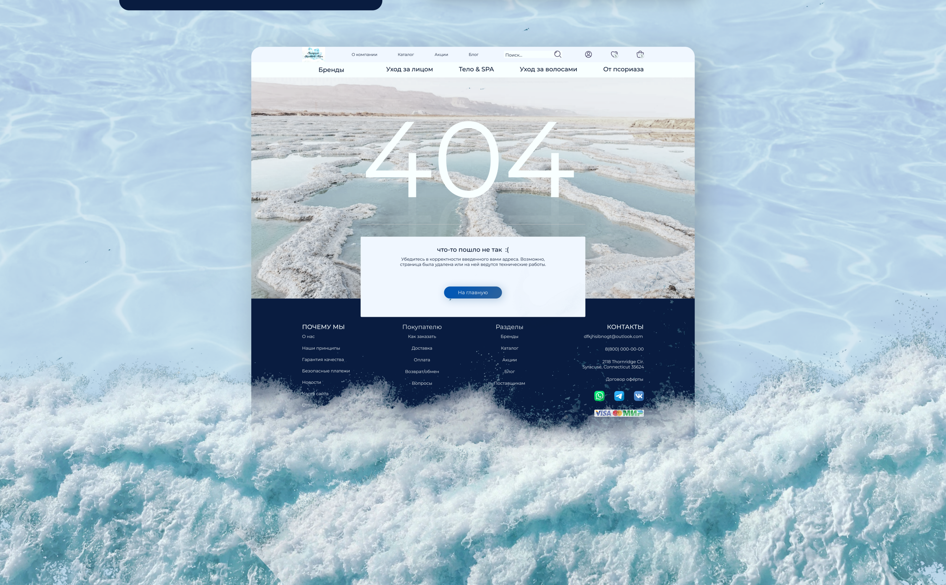 Beauty from the sea/Online store — Изображение №14 — Интерфейсы, Маркетинг на Dprofile