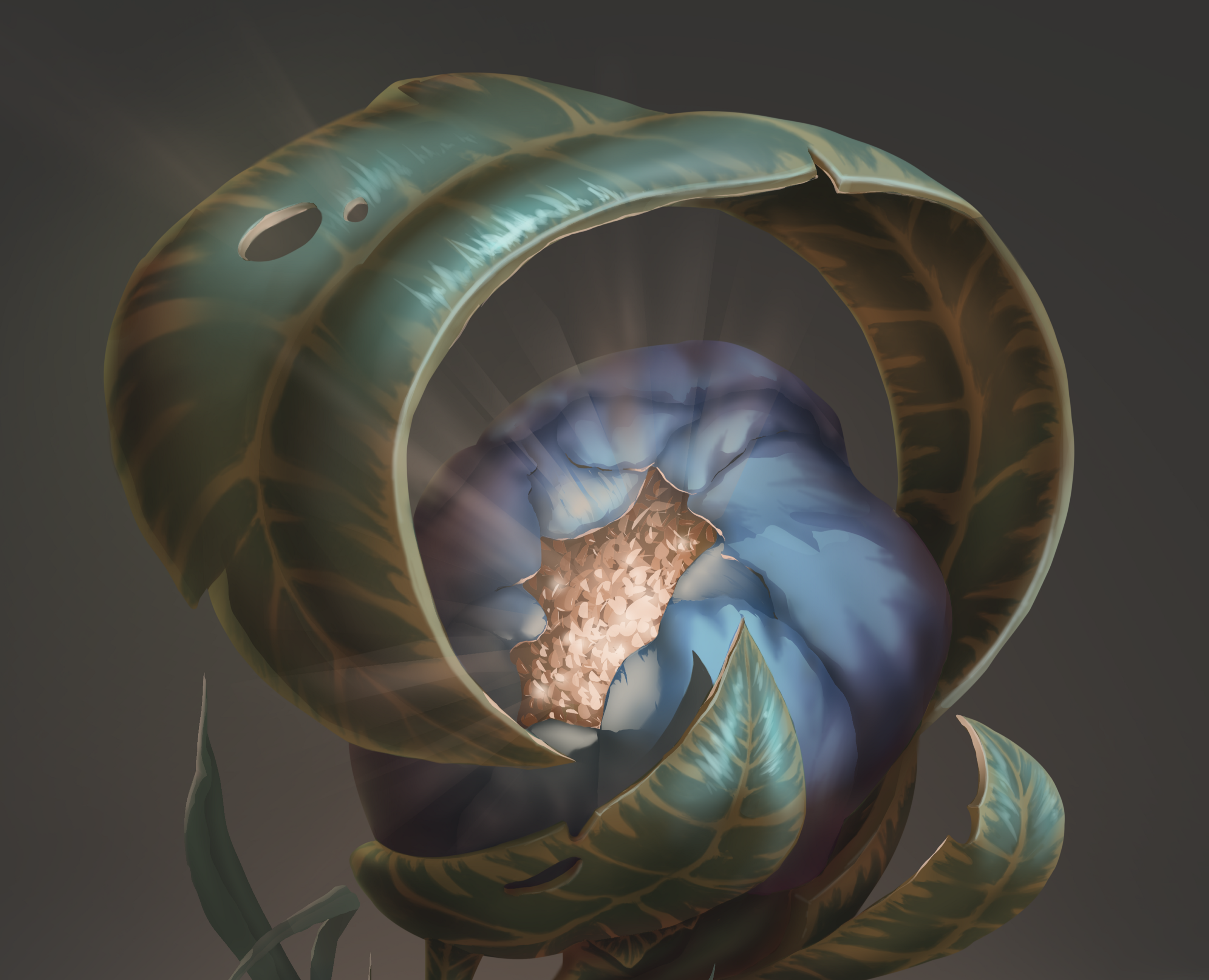 Elven forest - Концепт-арт пропсов — Иллюстрация на Dprofile