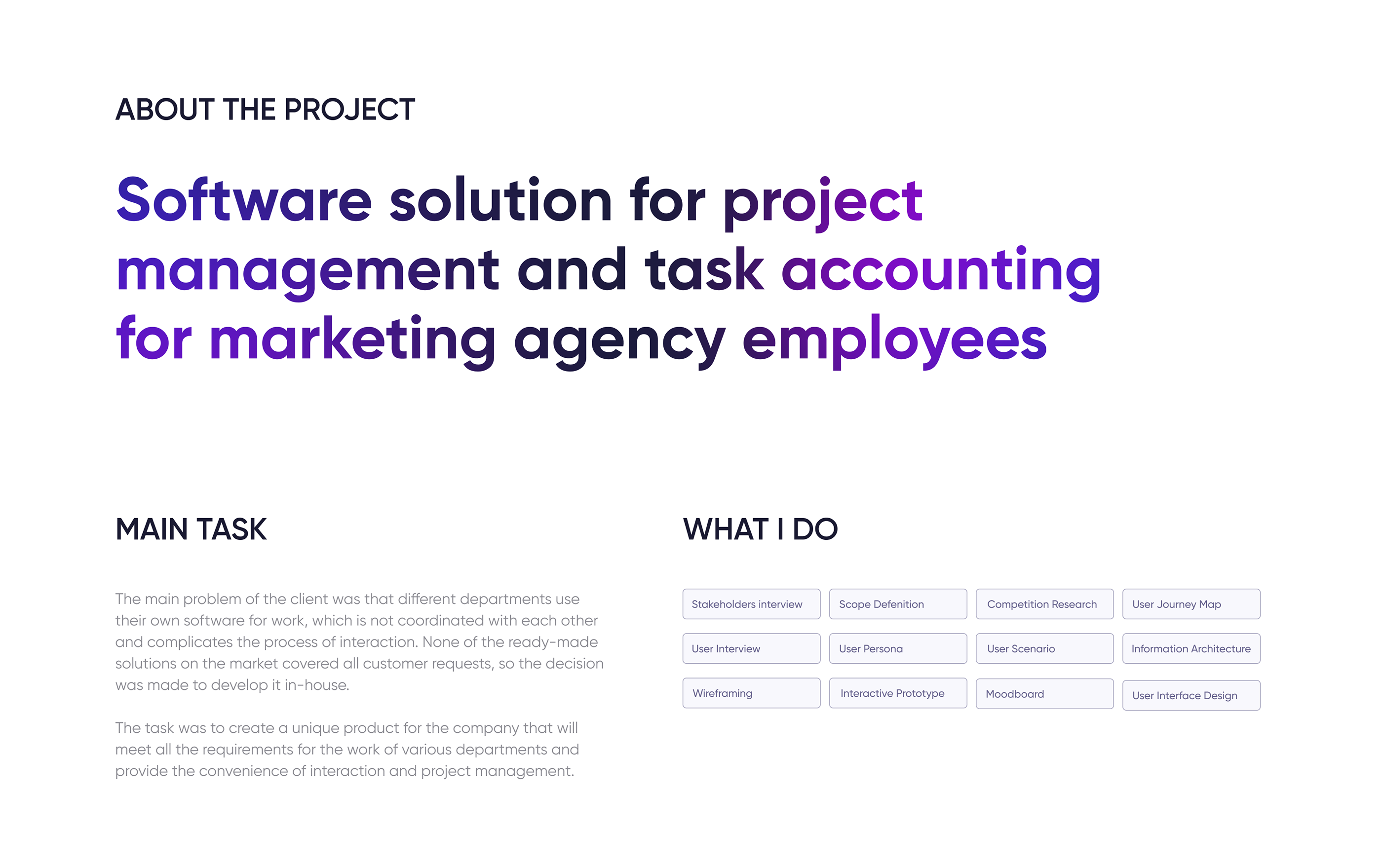 CRM for marketing agency — Изображение №2 — Интерфейсы на Dprofile