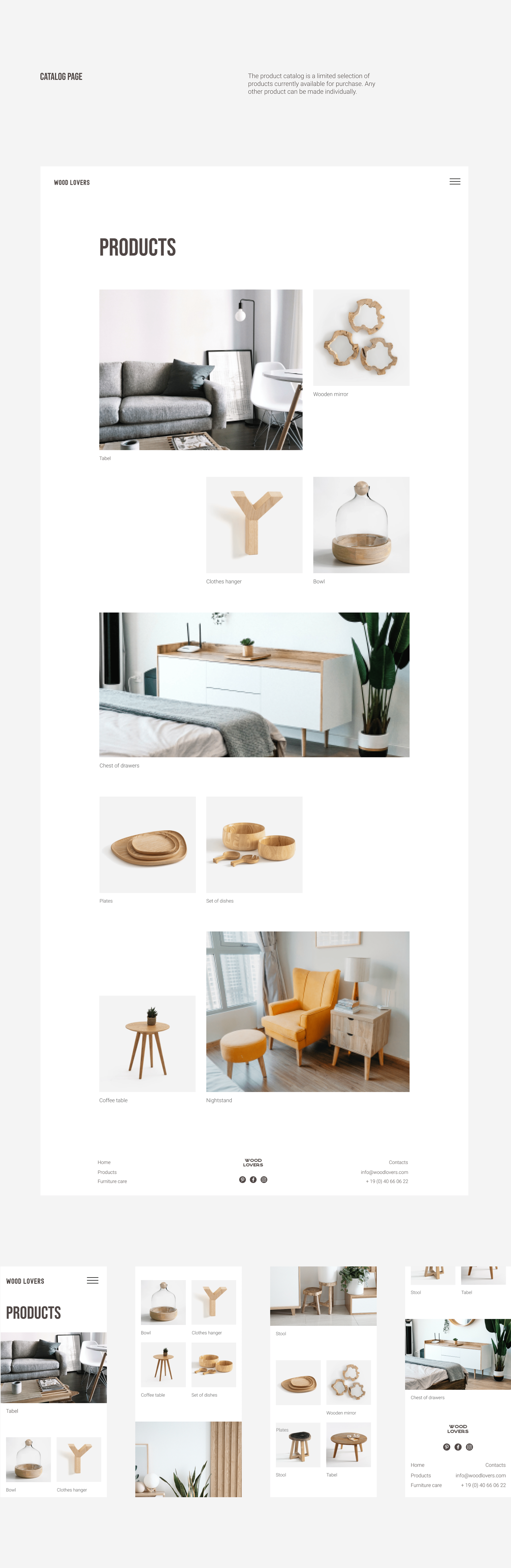 Wood Furniture E-commerce concept — Изображение №5 — Интерфейсы на Dprofile