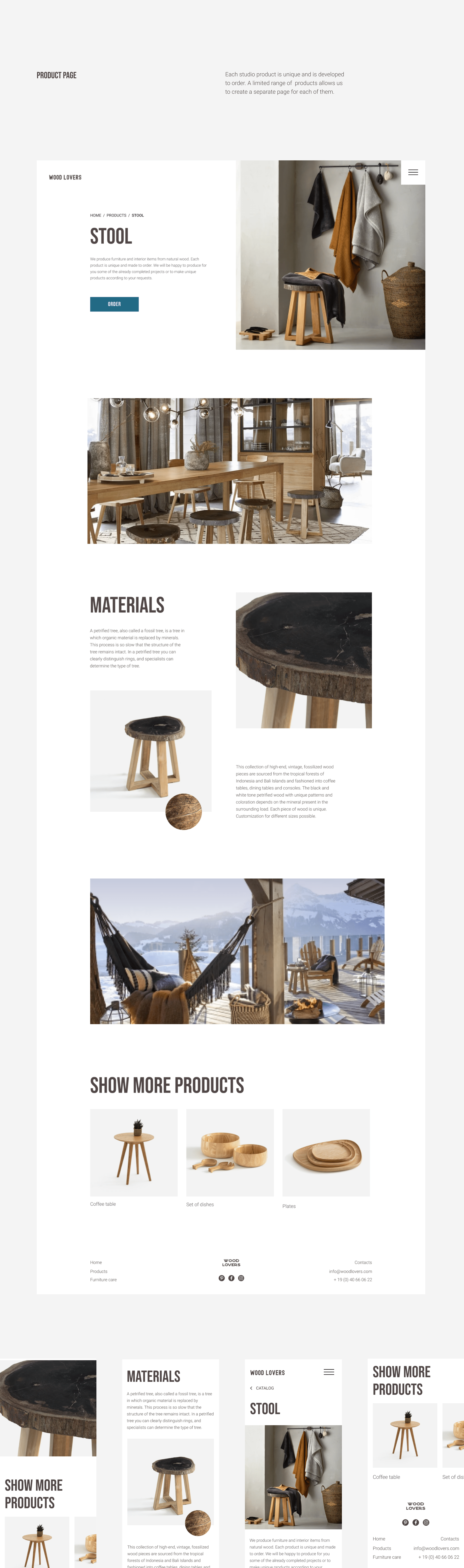 Wood Furniture E-commerce concept — Изображение №6 — Интерфейсы на Dprofile