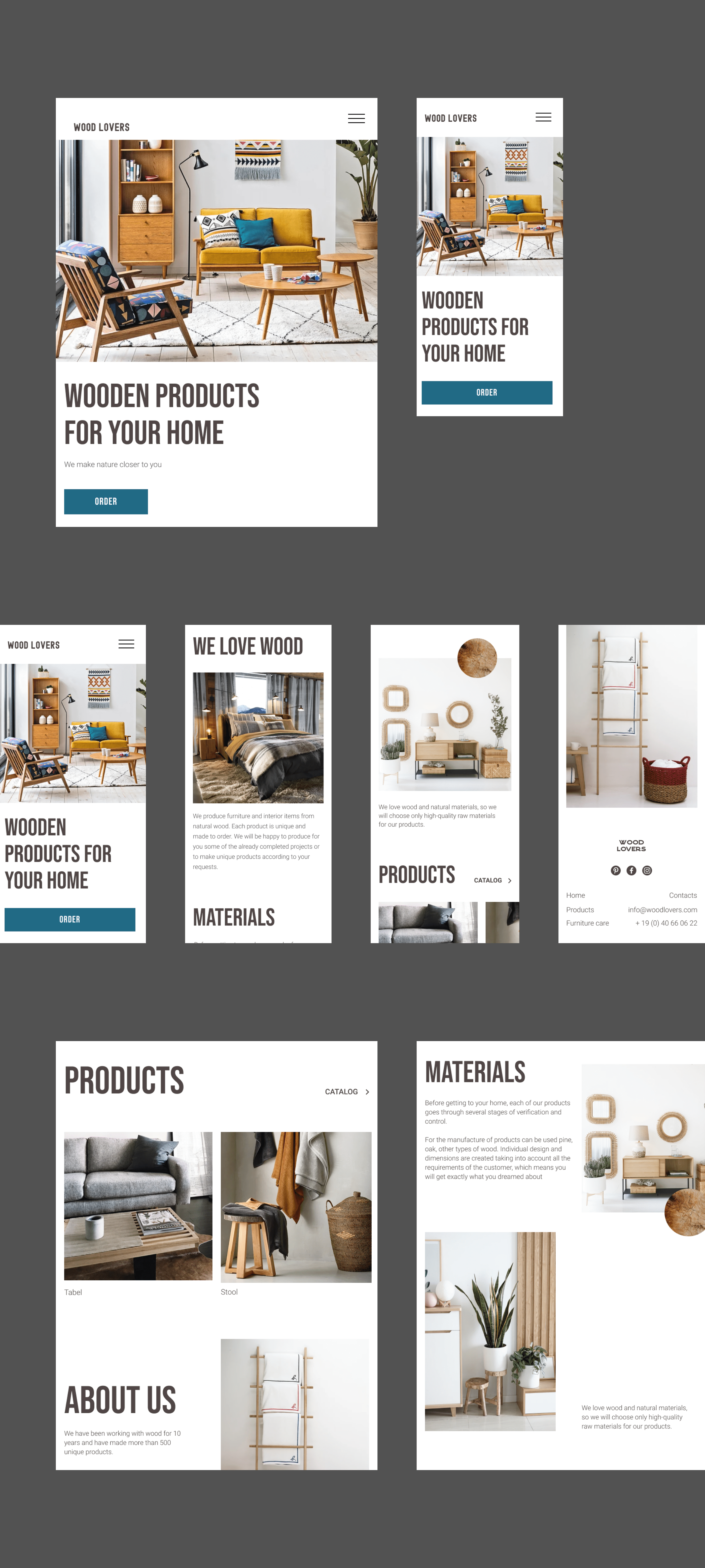 Wood Furniture E-commerce concept — Изображение №3 — Интерфейсы на Dprofile