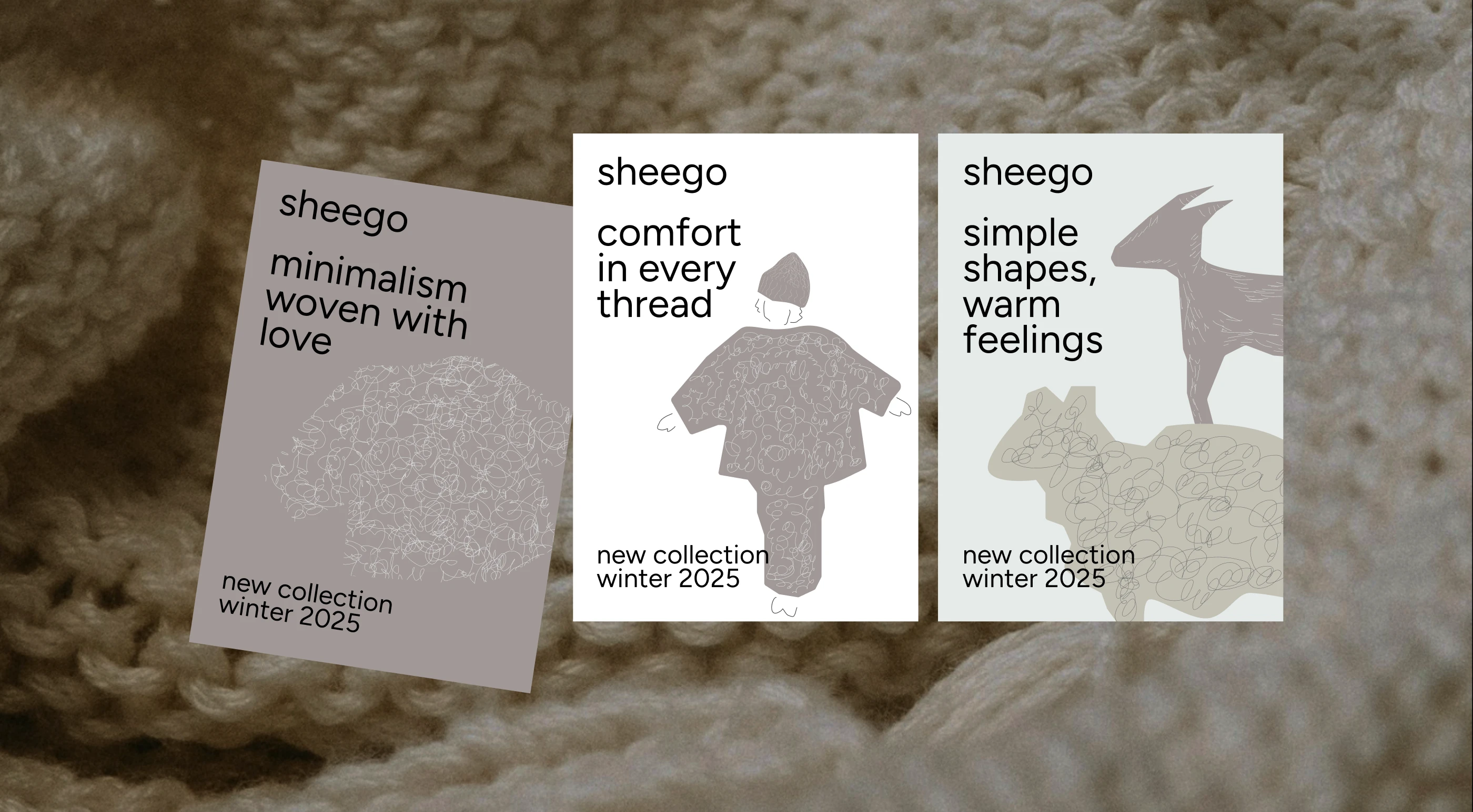 Айдентика для бренда вязаной одежды — Изображение №2 — Брендинг, Иллюстрация на Dprofile