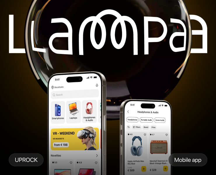 LAMPA | Electronics Marketplace | Mobile App — Интерфейсы, Брендинг на Dprofile