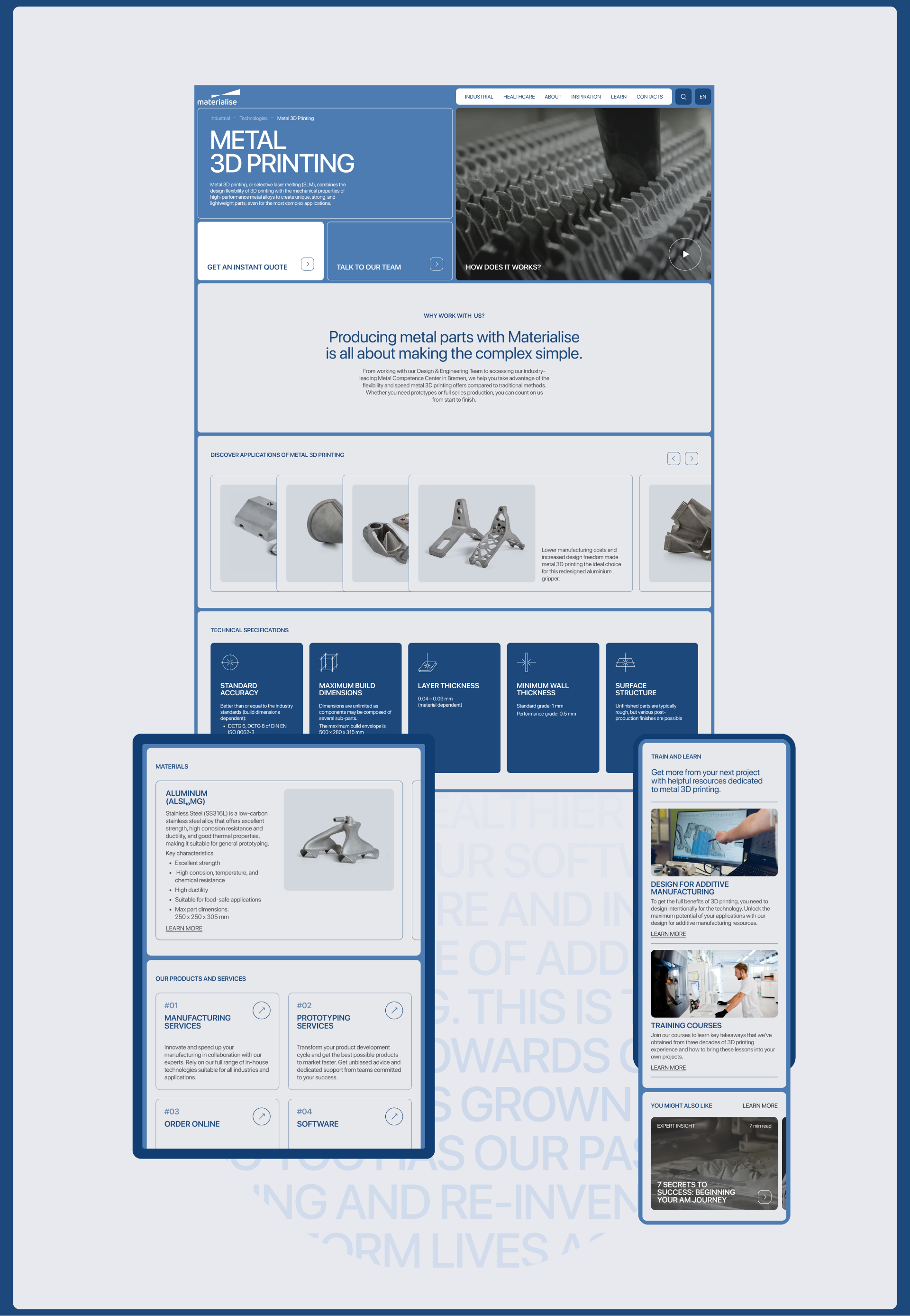 Materialise | Corporate website — Изображение №7 — Интерфейсы на Dprofile
