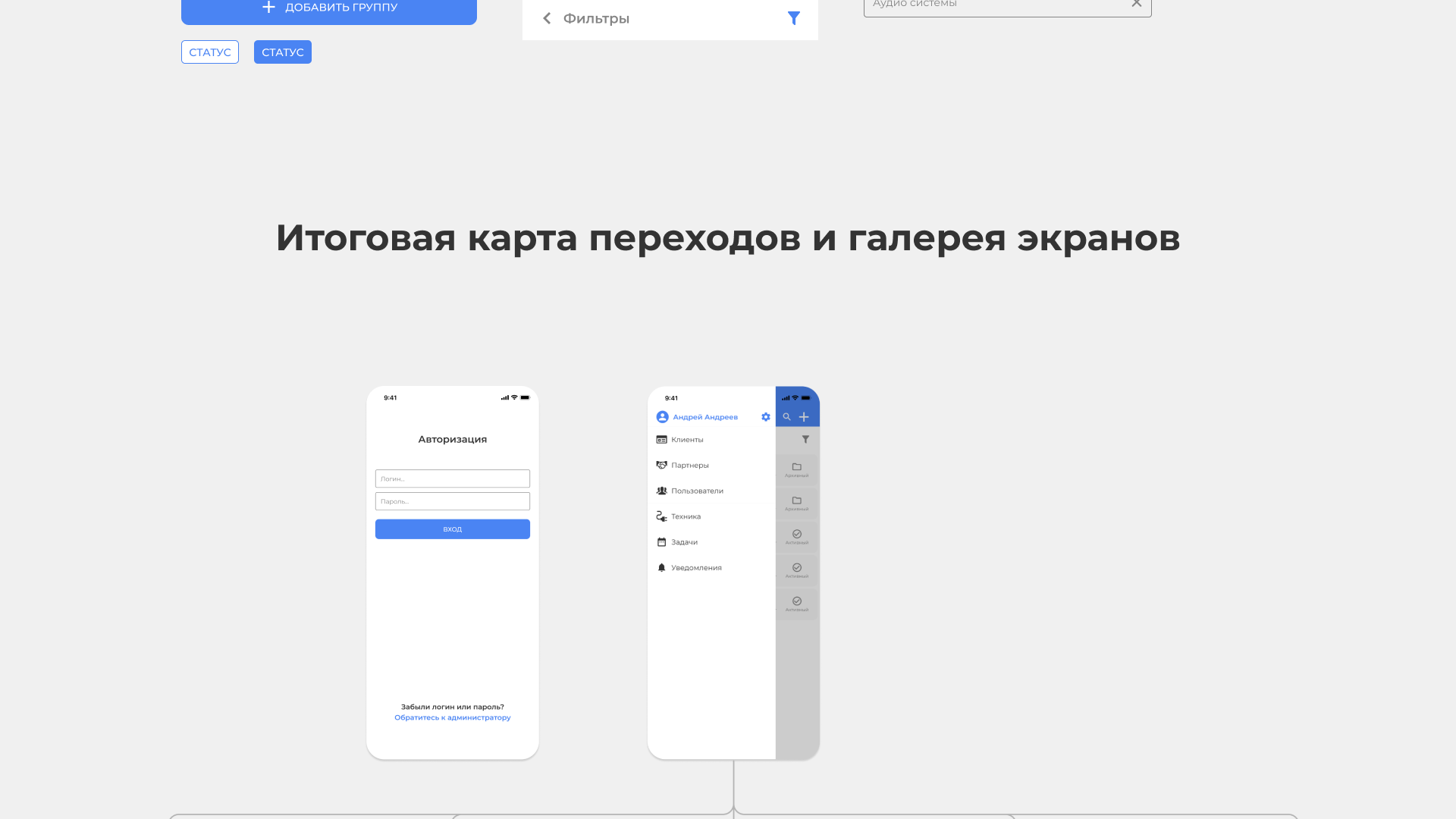 Проект CRM системы для обслуживания офисной техники — Изображение №15 — Интерфейсы на Dprofile