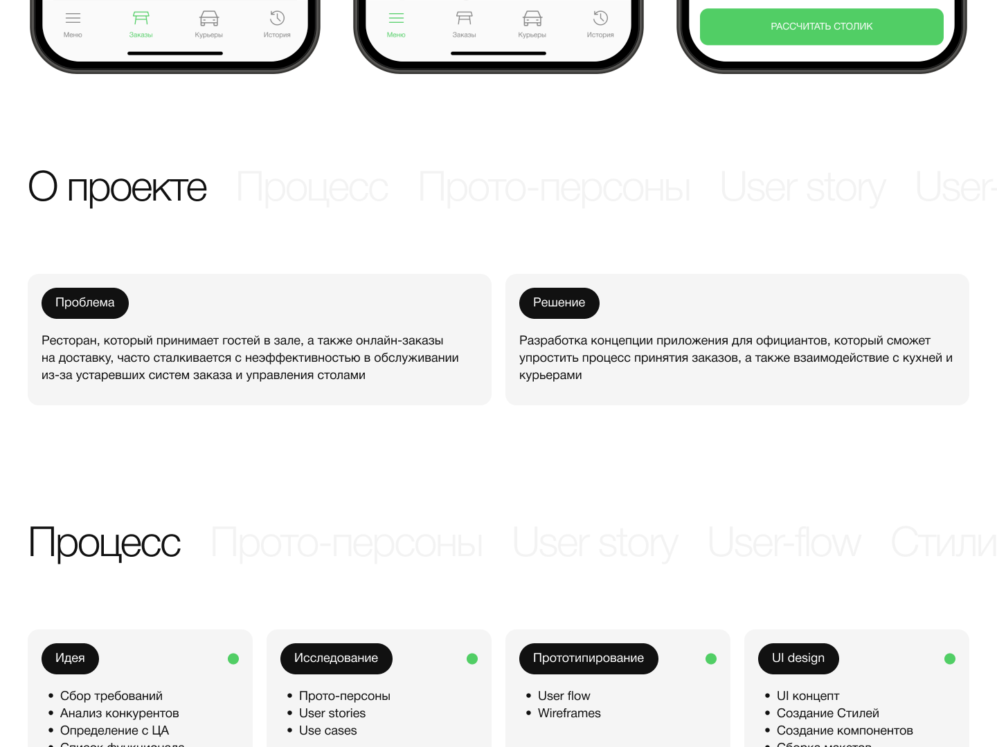 FOROFIC APP – приложение для официантов — Изображение №2 — Интерфейсы на Dprofile