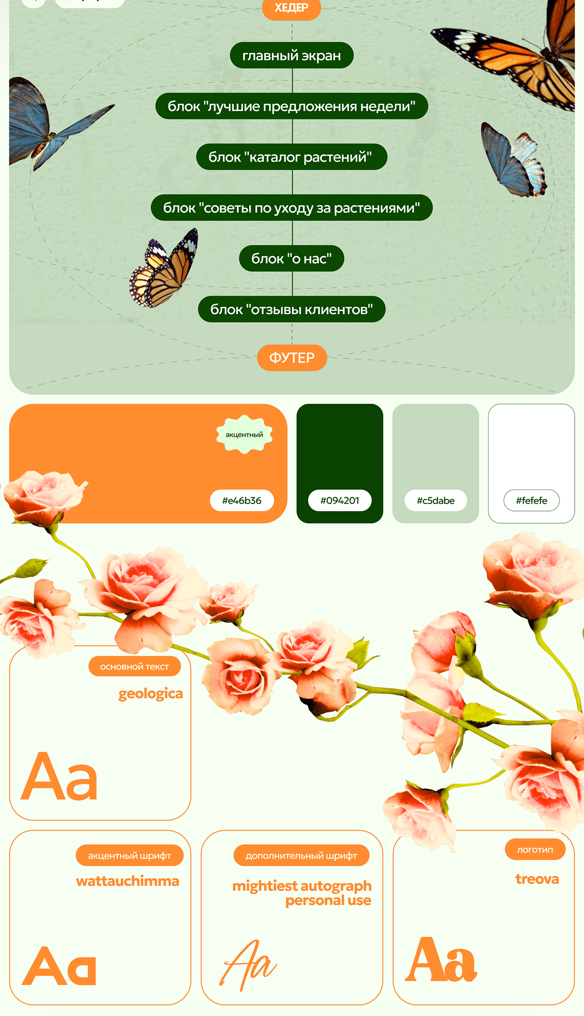 UX/UI design concept | e-commerce "GREEN HAVEN" — Изображение №2 — Интерфейсы на Dprofile