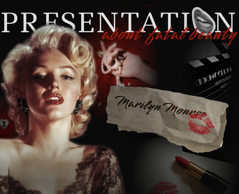 Design concept | Presentation about Marilyn Monroe — Иллюстрация, Маркетинг на Dprofile