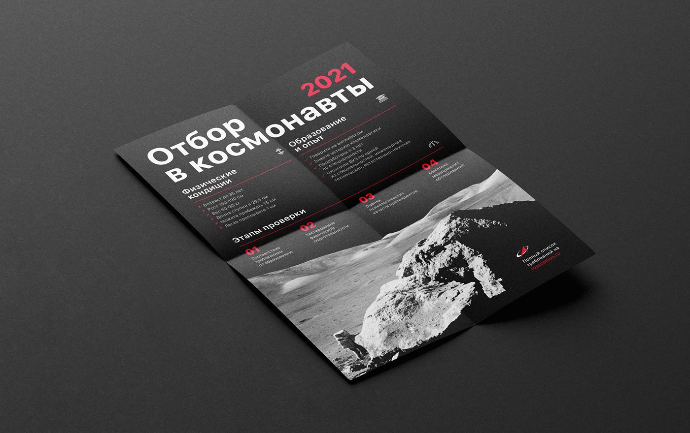 Плакат отбор в космонавты 2021 — Изображение №1 — Графика на Dprofile