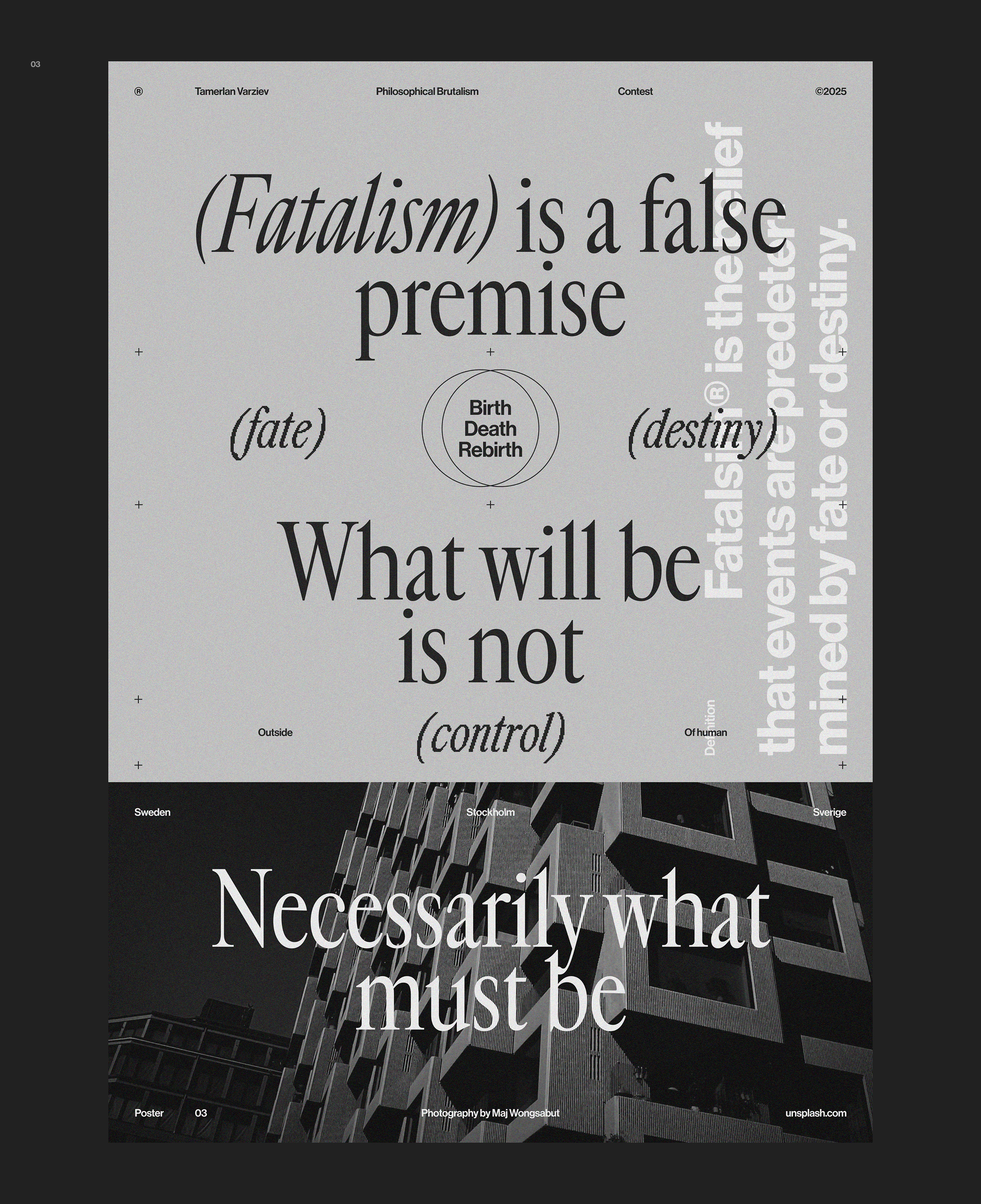 Philosophical Brutalism® — Posters Collection — Изображение №4 — Графика на Dprofile