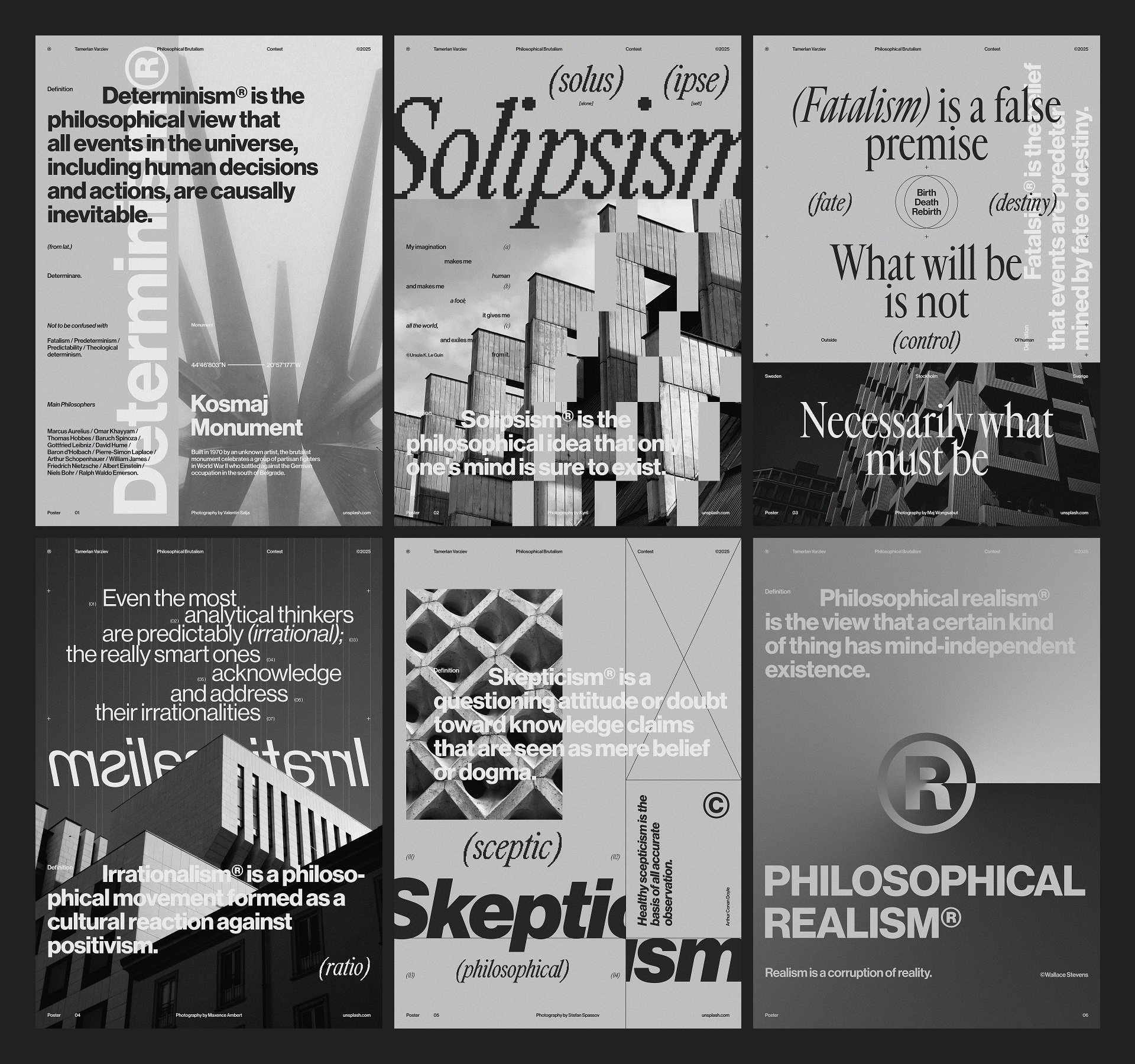 Philosophical Brutalism® — Posters Collection — Изображение №10 — Графика на Dprofile